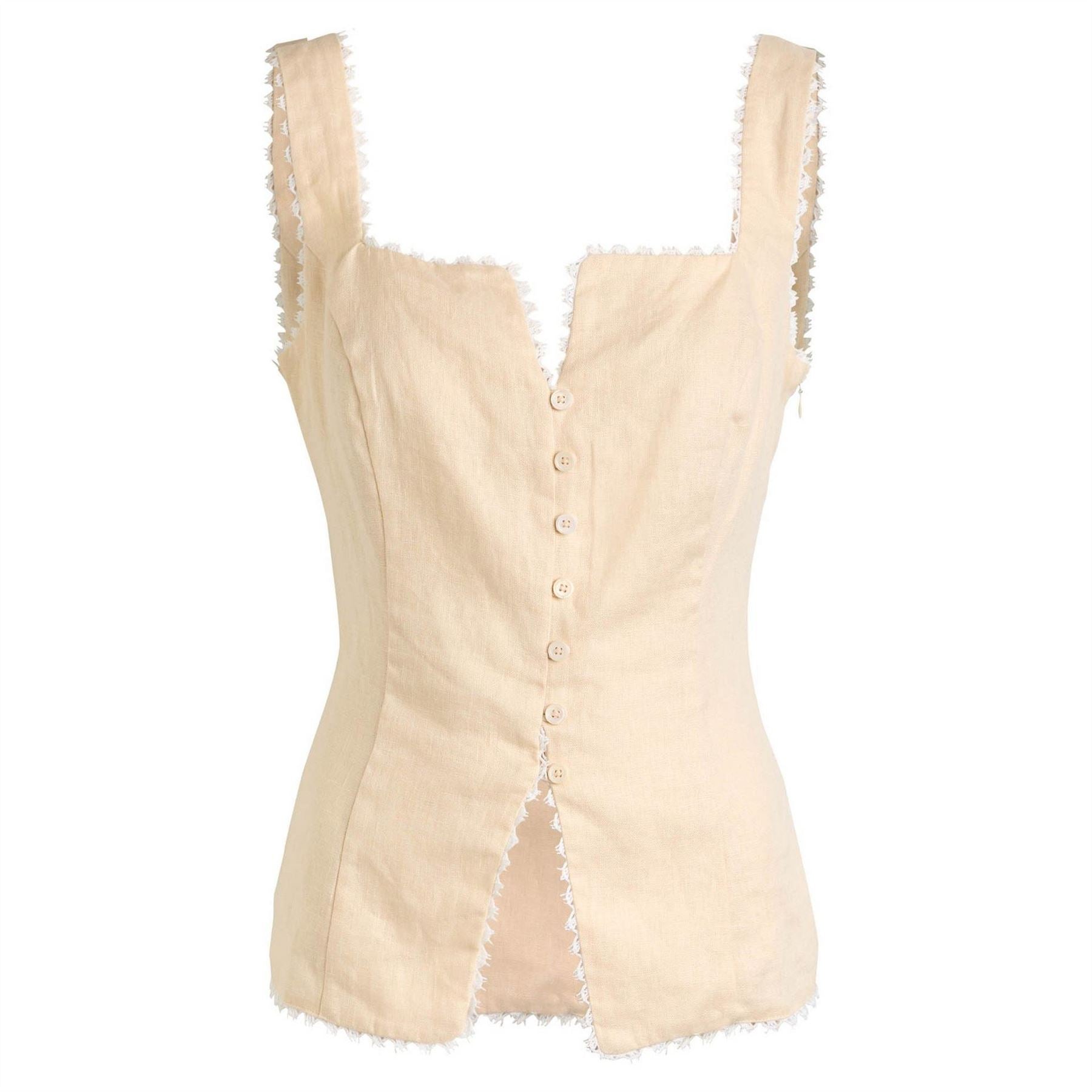 Reformation Viola Linen Top