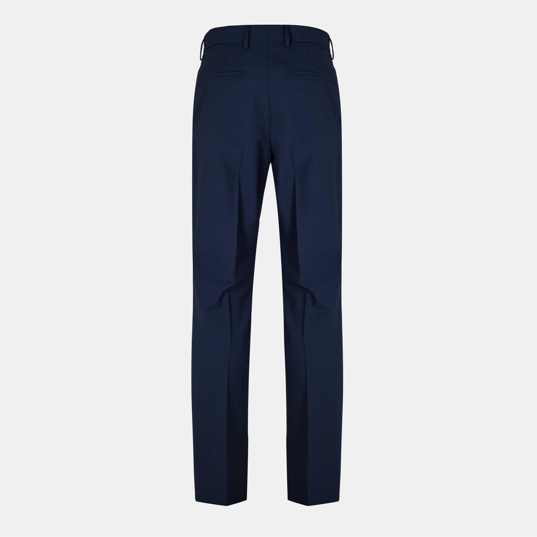 Boss Genius Solid Patterned Straight Chinos