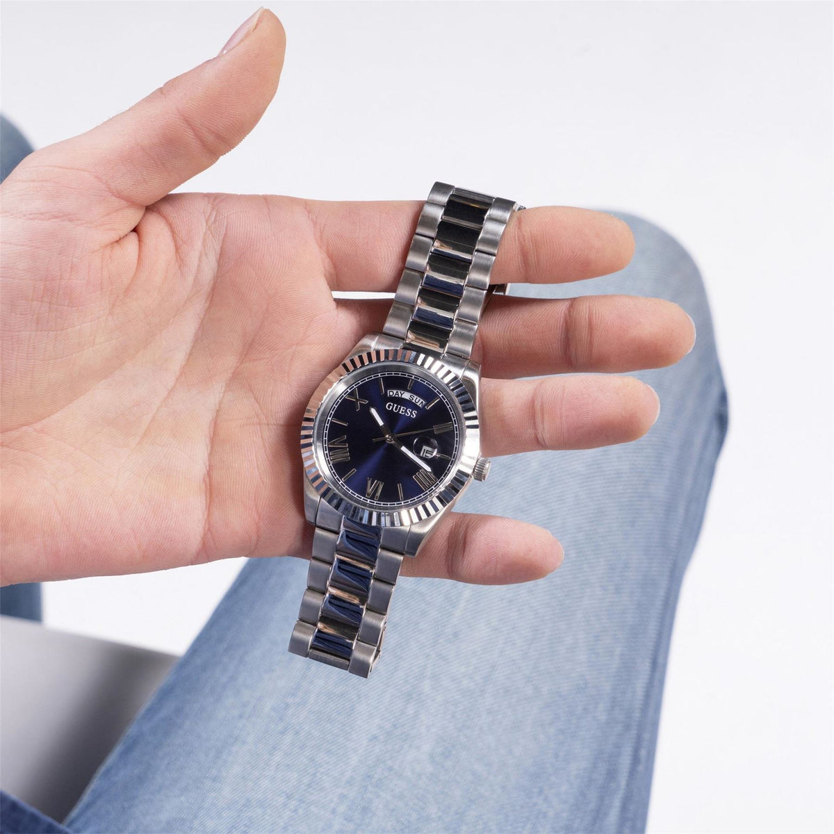 Guess Stainless Steel Analogue Quartz Watch