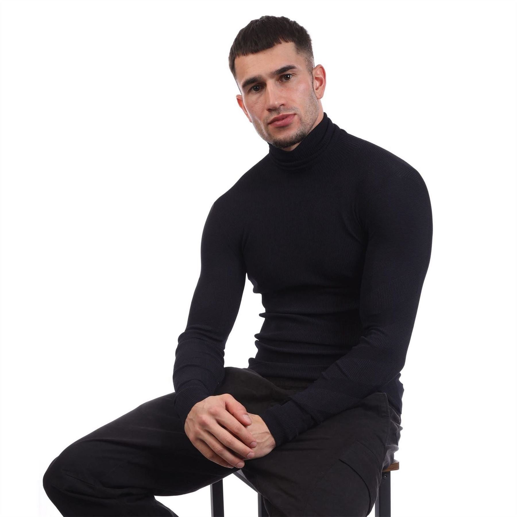 Off White Knit Turtleneck Sweater