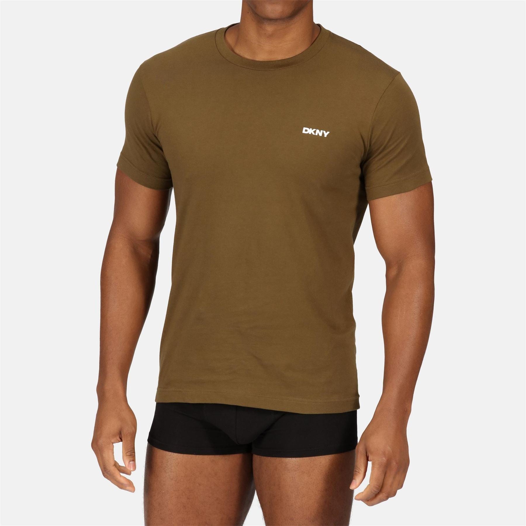 DKNY Mens 3 Pack Short Sleeve T-Shirts Giants