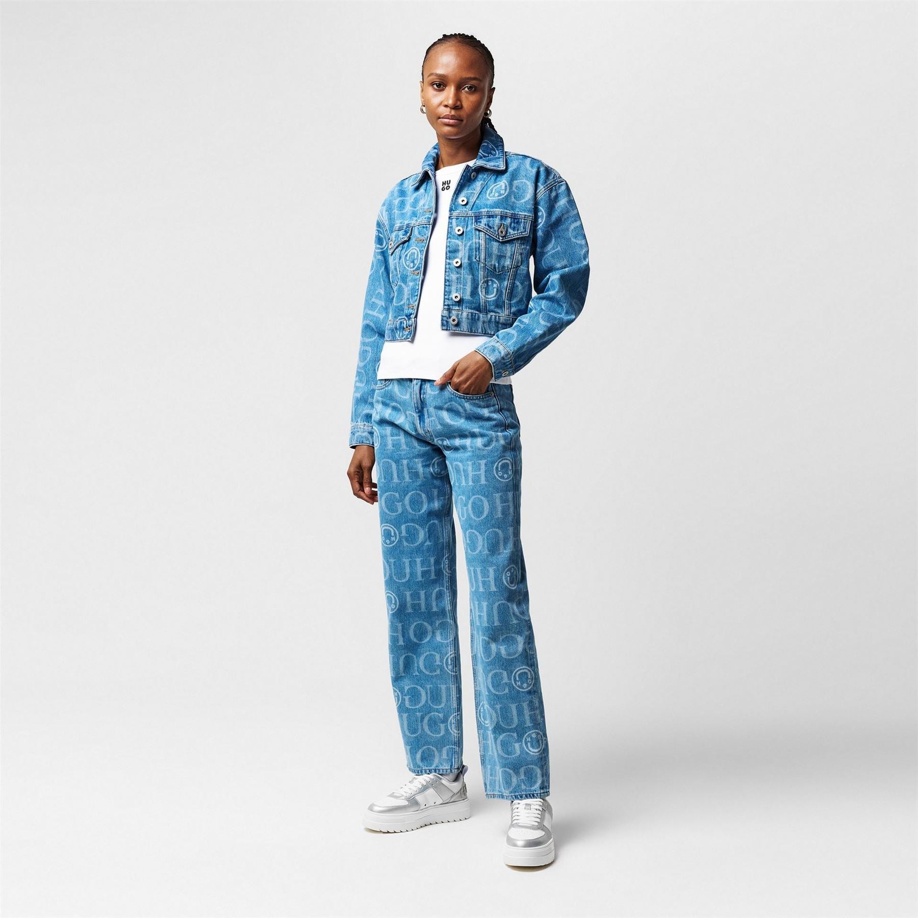 Hugo Galatea Blue Structured Denim Jacket