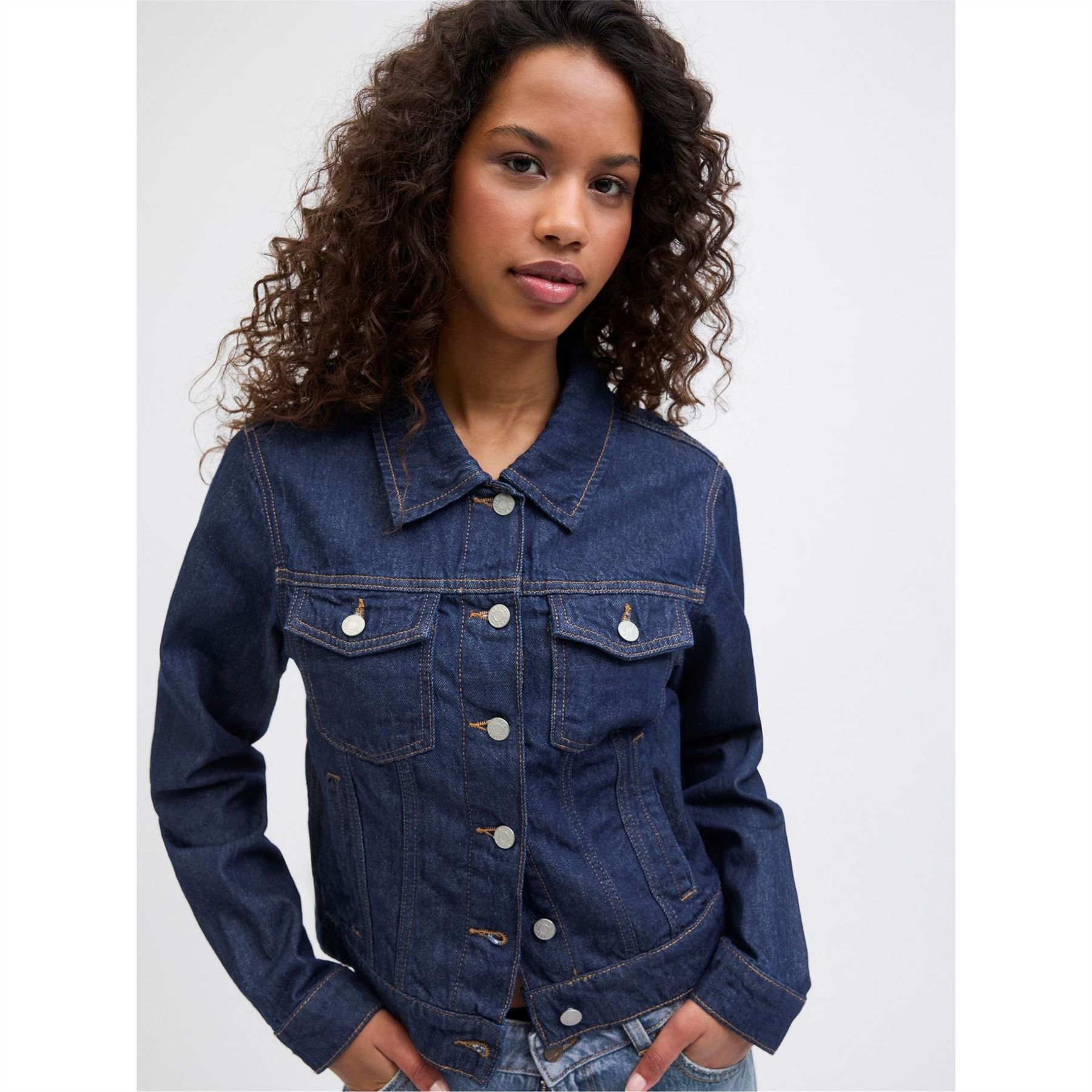 JJXX Solid Patterned Denim Jacket