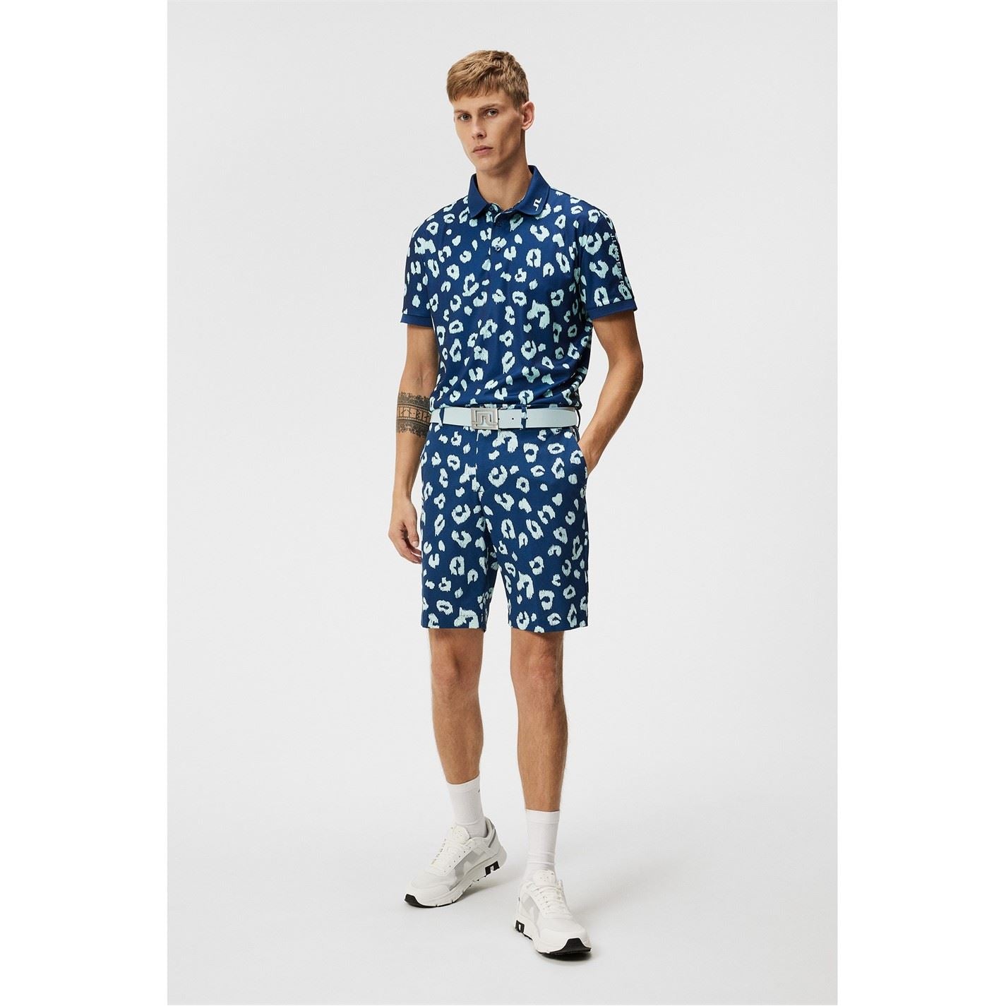 J Lindeberg Golf Short Sleeve Performance Polo Shirt
