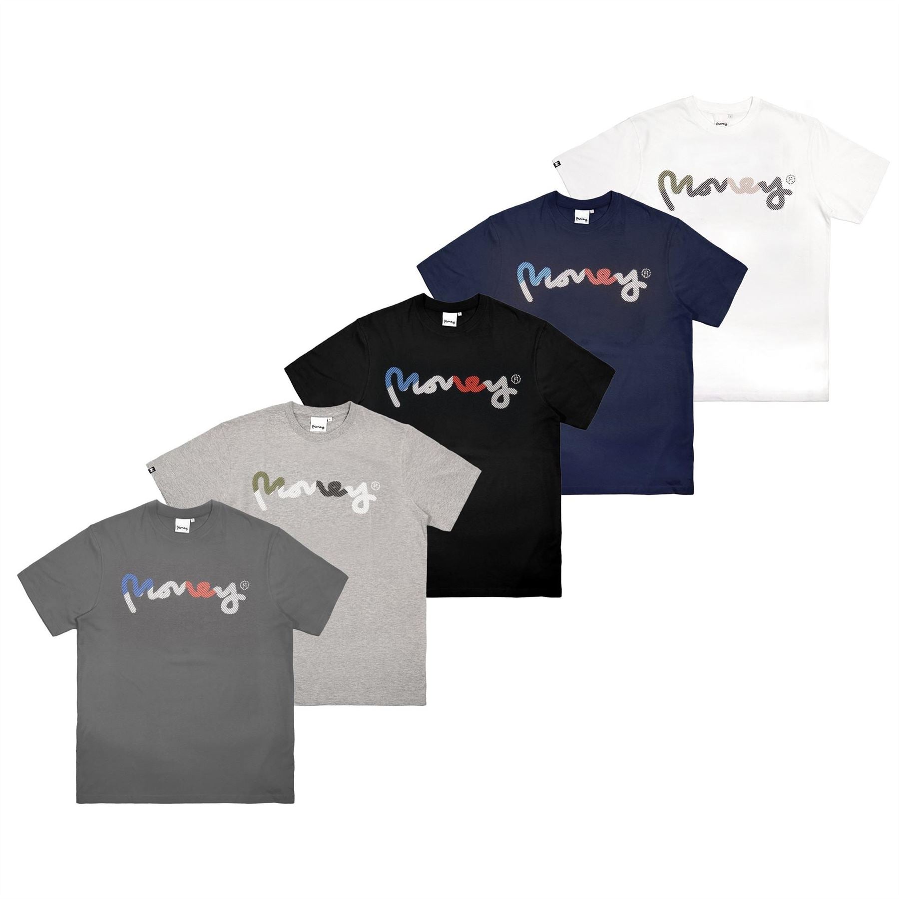 Money 5 Pack Sig Stripe T-Shirts