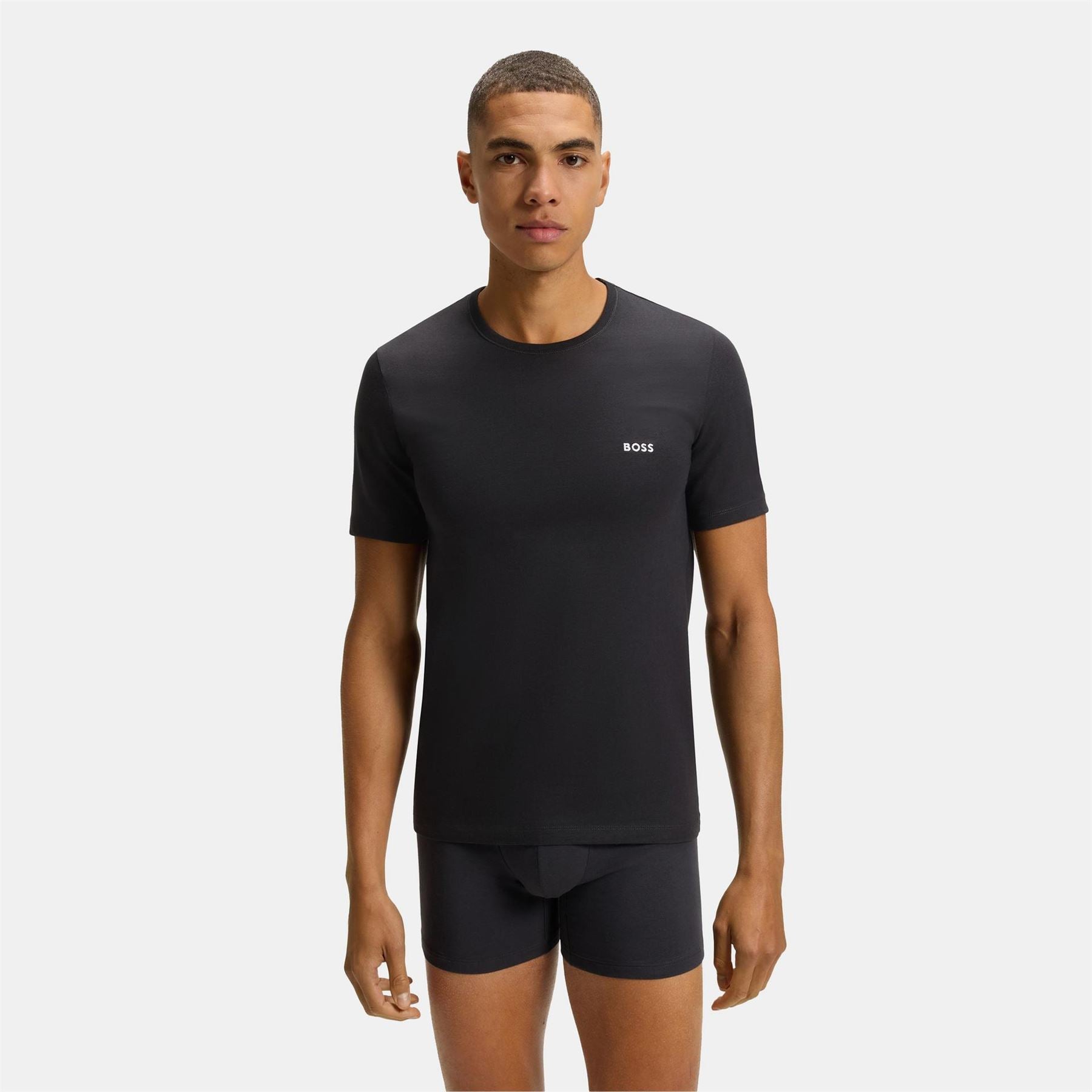 Boss BOSS Bodywear 3 Pack Premium Cotton T Shirts   Crew Neck