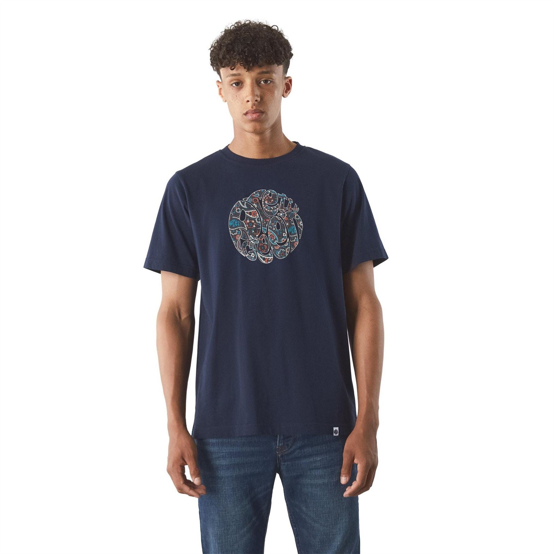 Pretty Green Wonderwall Logo Crew Neck Regular Fit T-Shirt
