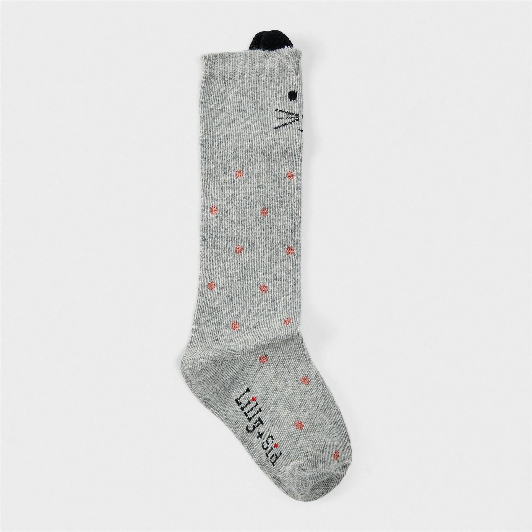 Lilly and Sid Cat Knee High Socks