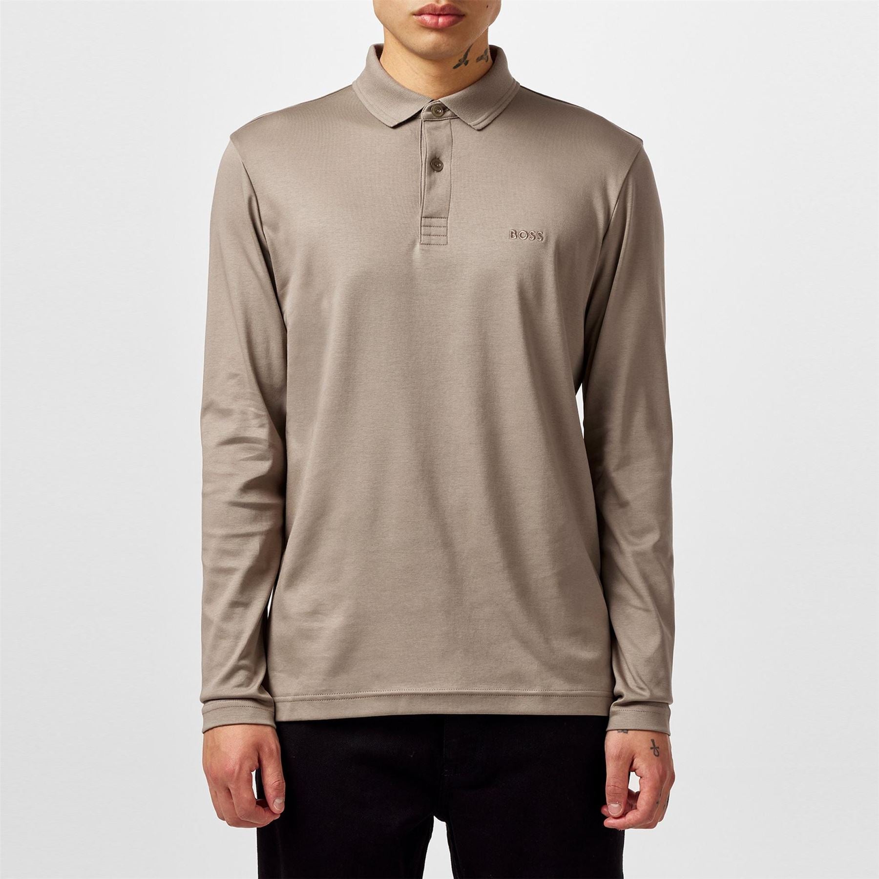 Boss Pirol Long Sleeve Polo Shirt, Timeless Design