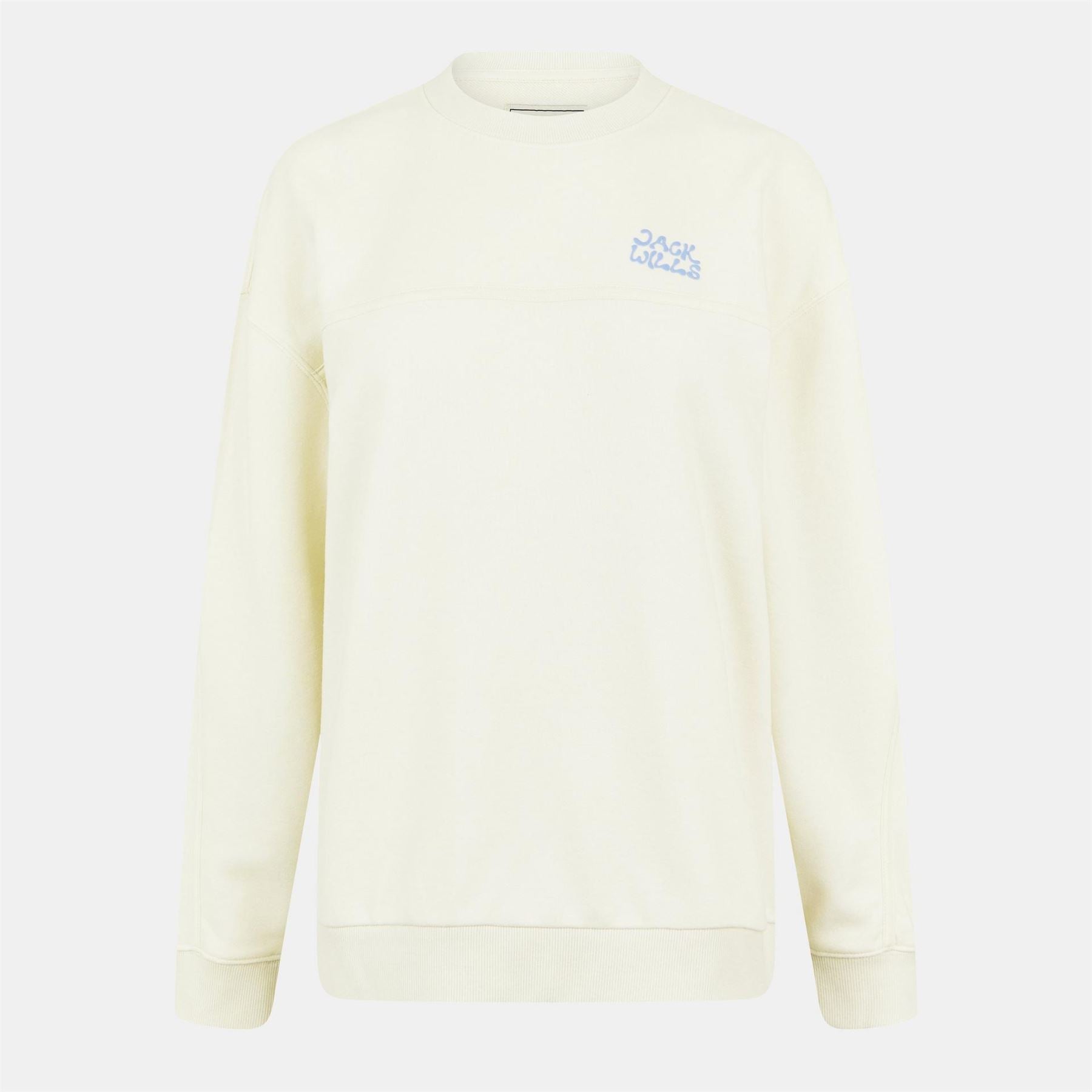 Jack Wills Relaxed Fit Drop Shoulder Crew Neck Sweatshirt