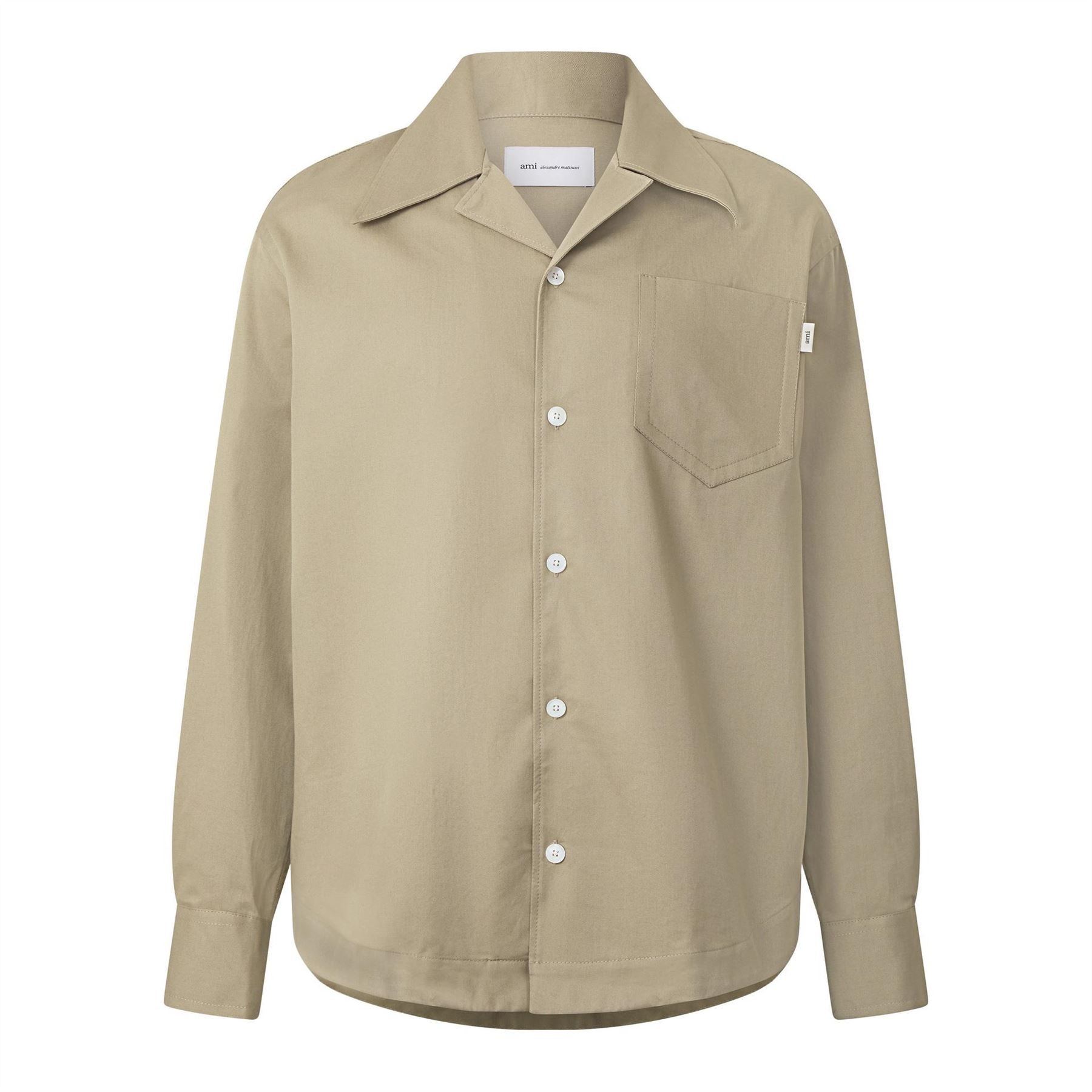 AMI Paris Ls Camp Collar Shirt