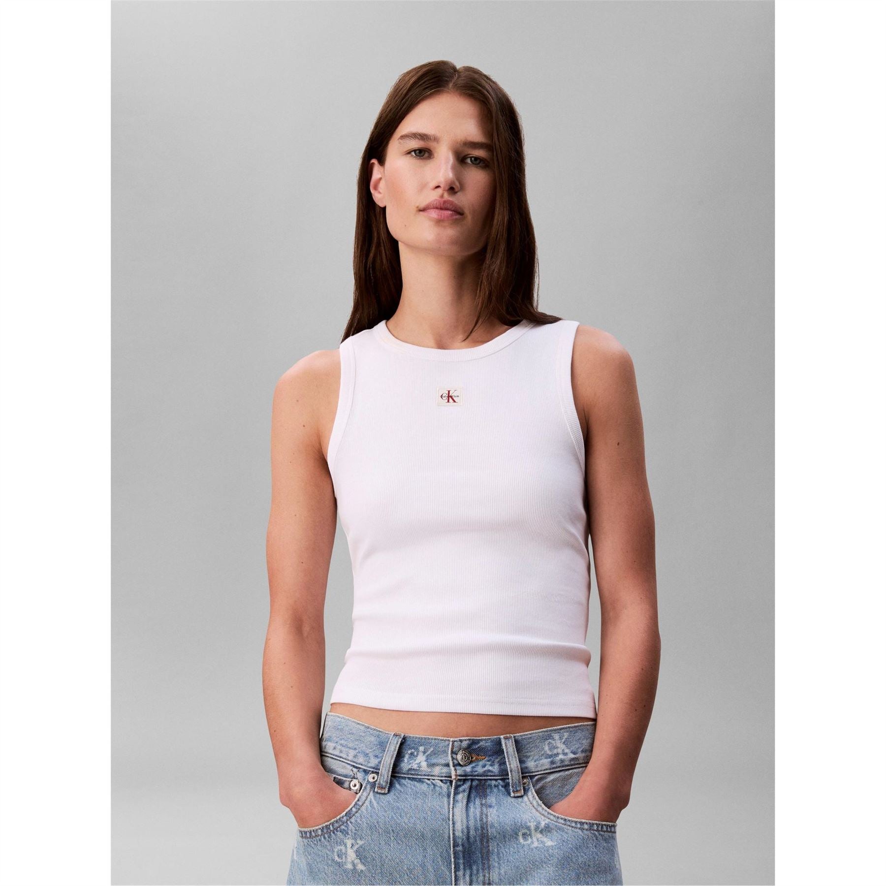 Calvin Klein Jeans Wvn Lbl Tank Ld63