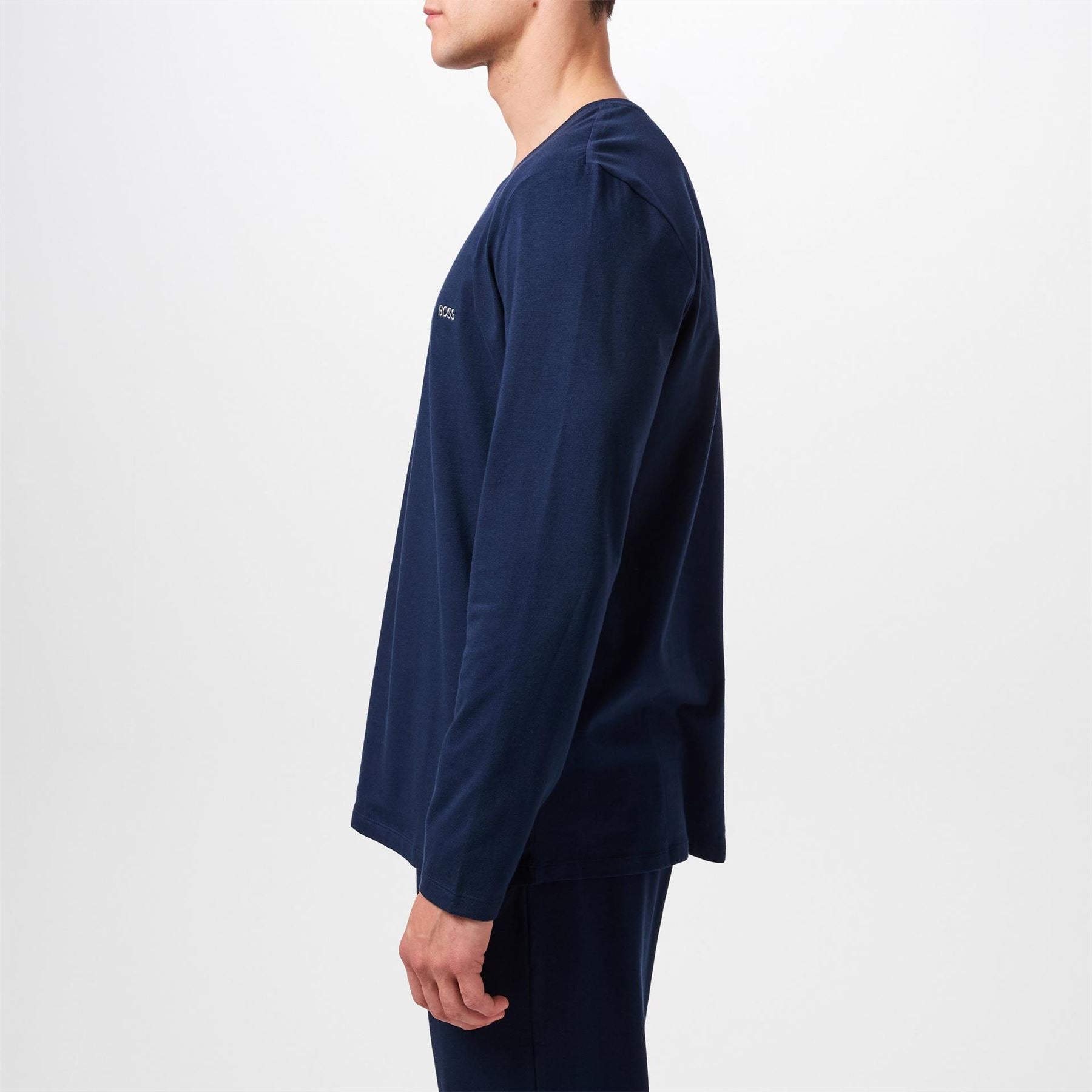 Boss Mixmatch Long Sleeve T-Shirt, Embroidered Logo