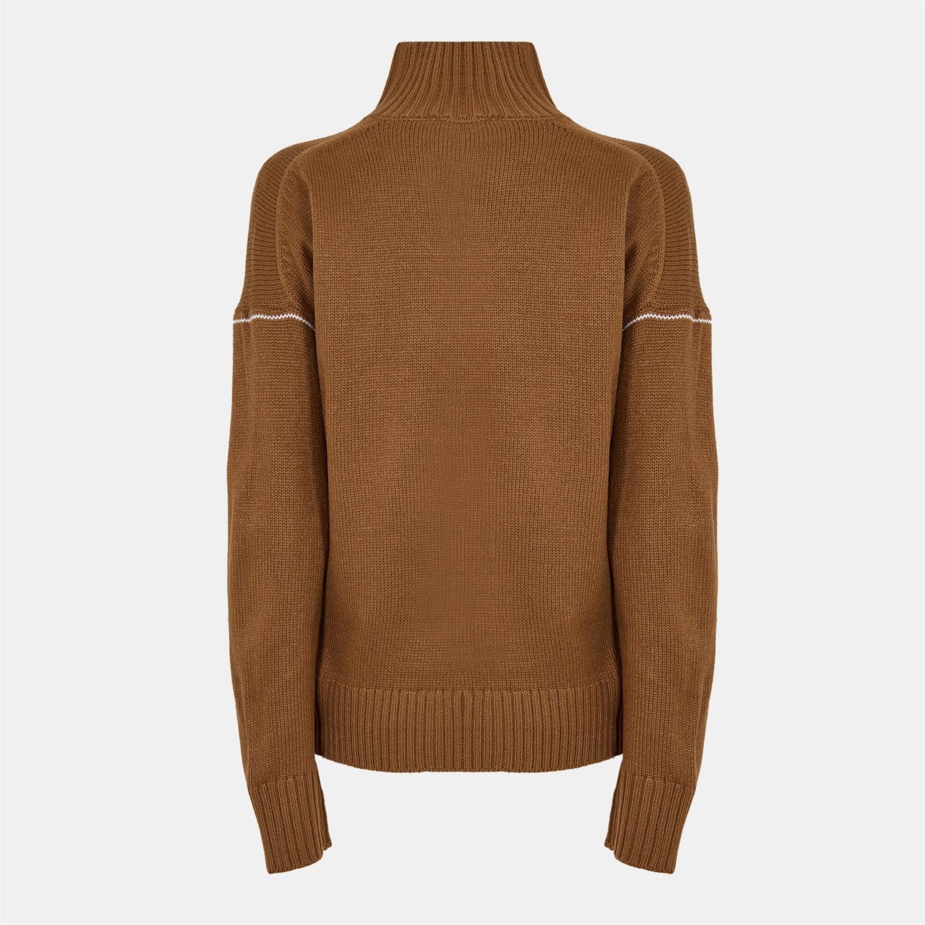 DKNY Logo Knitted Turtle Neck Jumper
