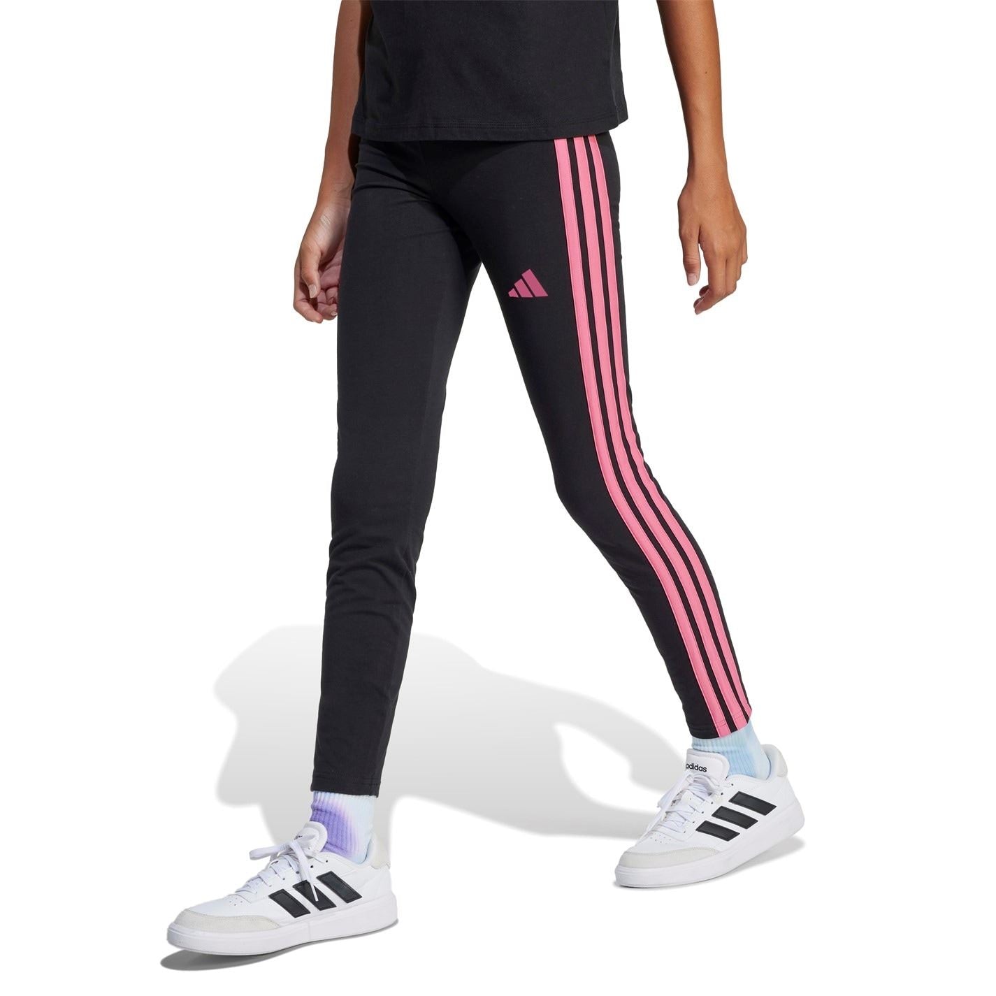 adidas Girls Essentials 3 Stripes Leggings