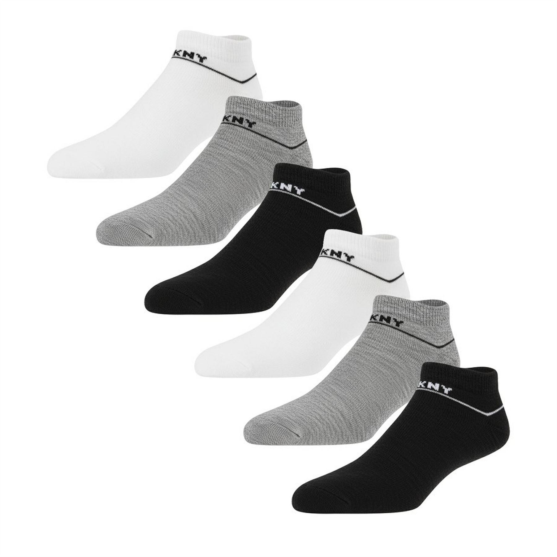 DKNY Mens 6 Pack Trainer Liners Jefferson