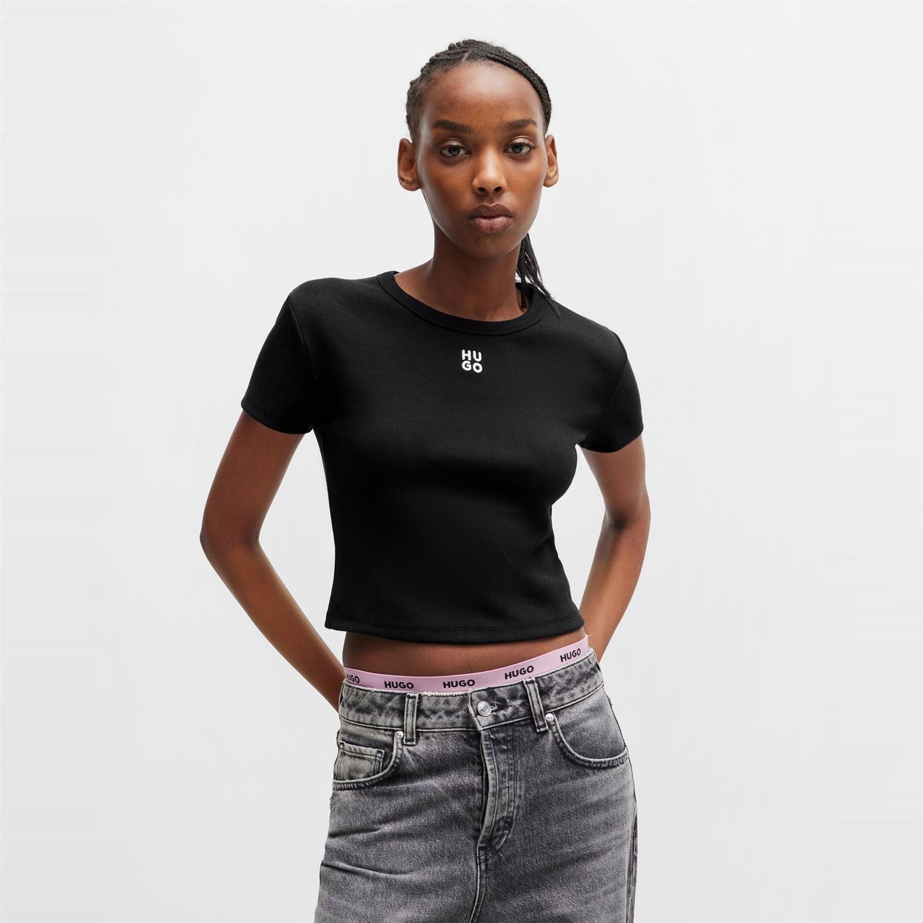 Hugo Delanor Cropped T-Shirt