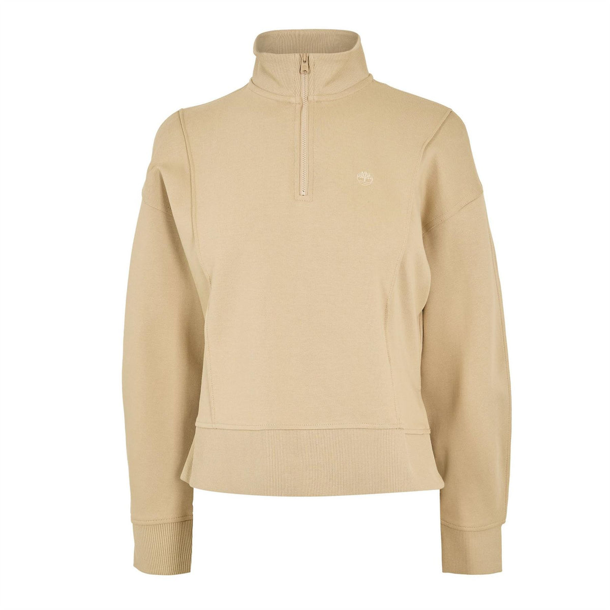 Timberland Zip Neck Drop Shoulder Sweatshirt