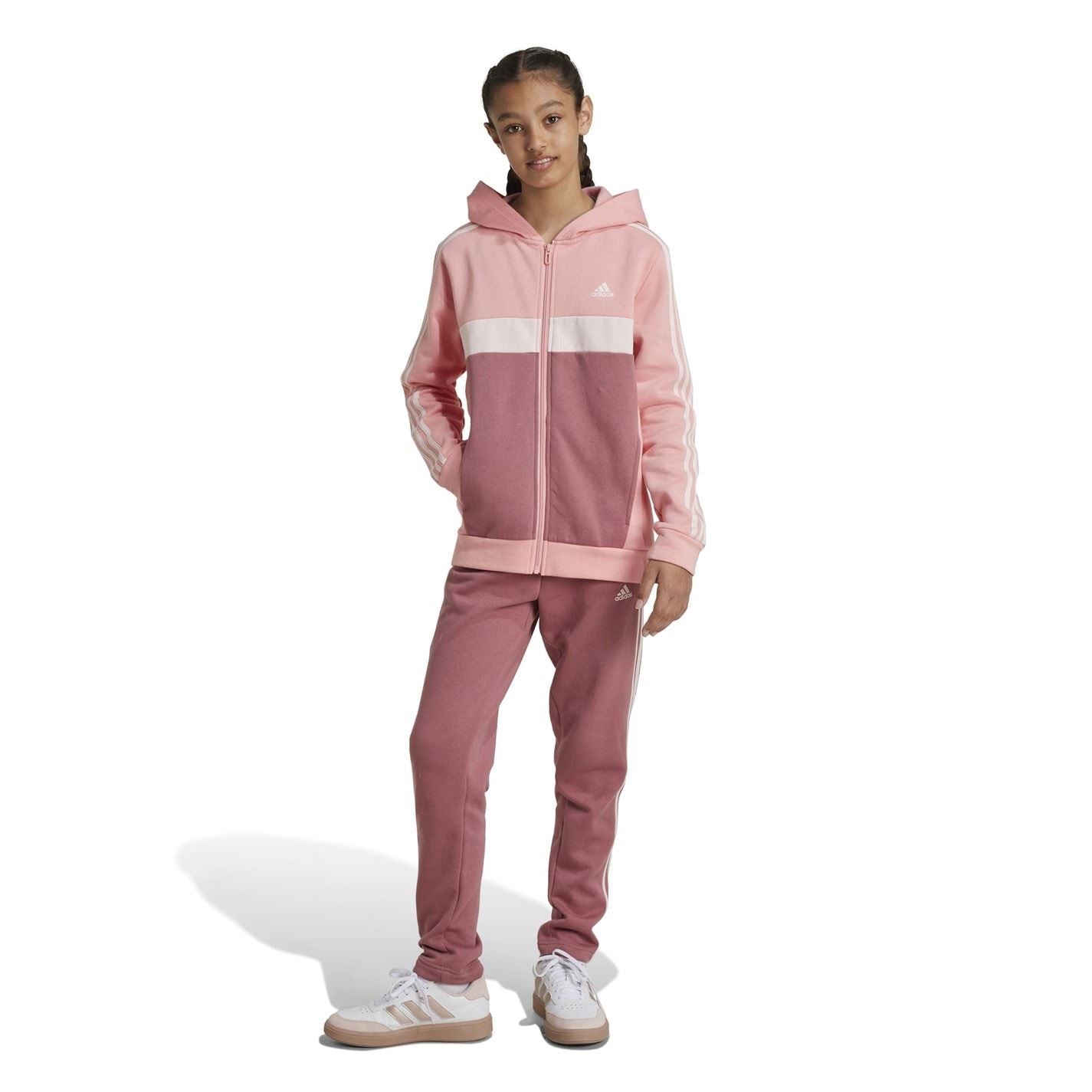 adidas Tiberio Fleece Tracksuit Juniors