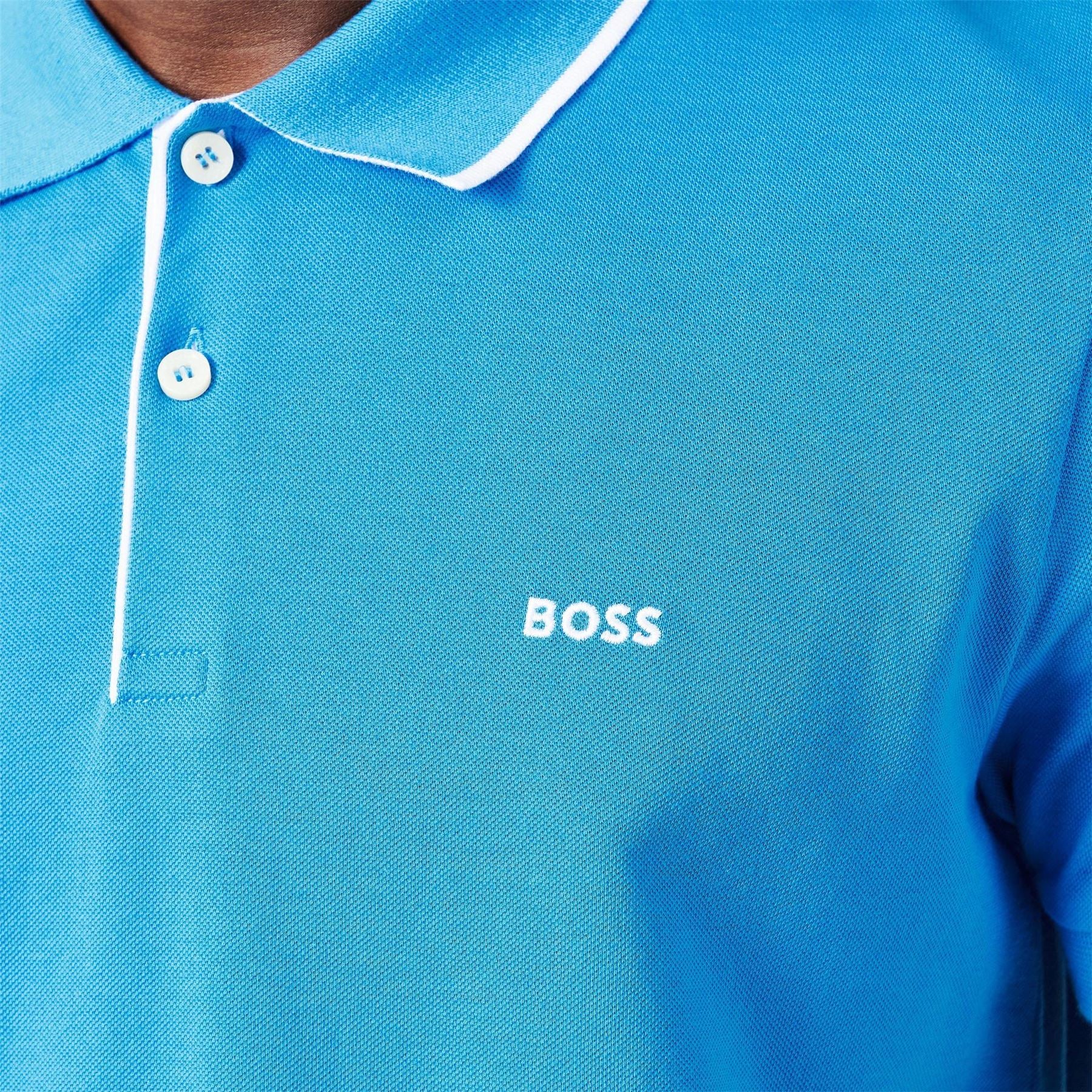 Boss Collared Neck Short Sleeve Polo Shirt
