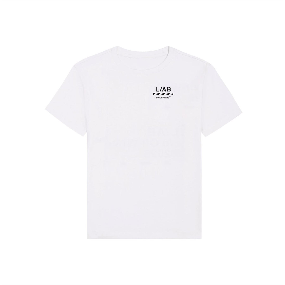 L AB Off White Small Logo T-Shirt