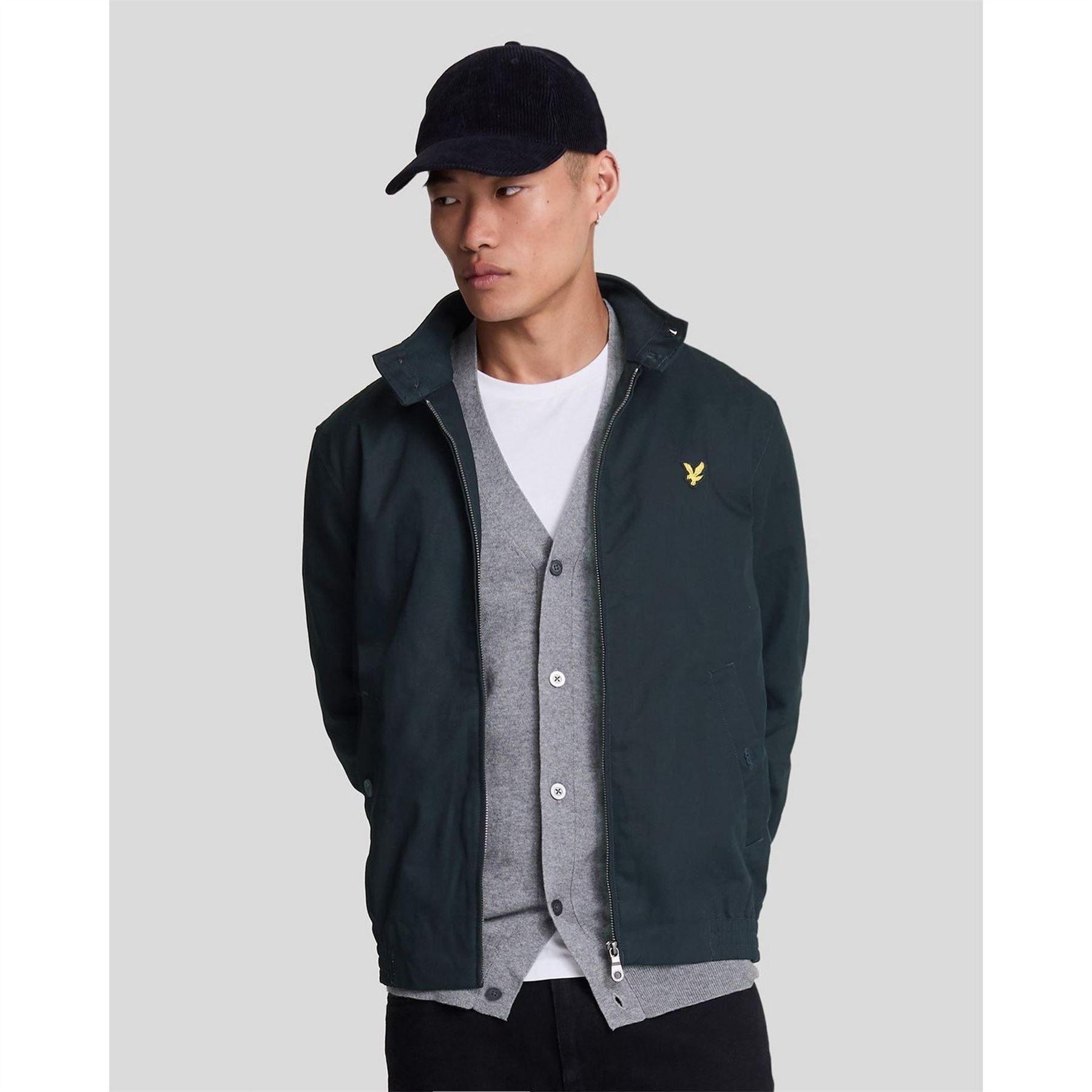 Lyle and Scott  Classic Funnel Neck Long Sleeve Zip Harrington Jacket