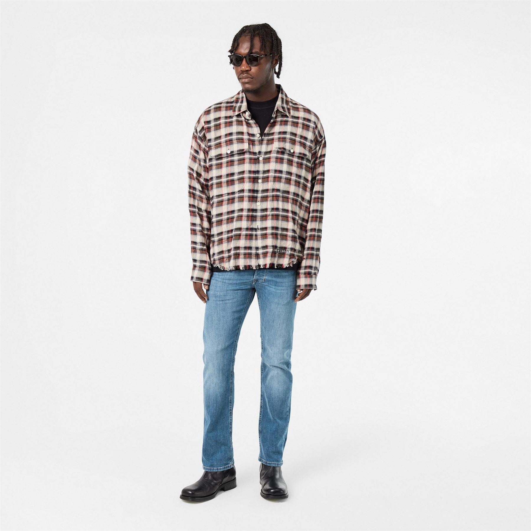 Diesel Larkee Five Pocket Straight Leg Jeans