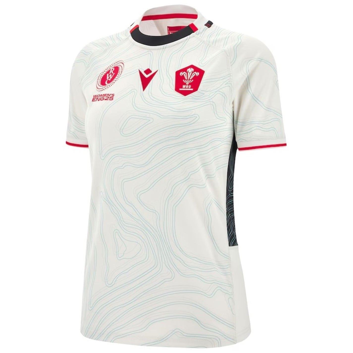 Macron Womens Wales Rugby World Cup Away Shirt 2025