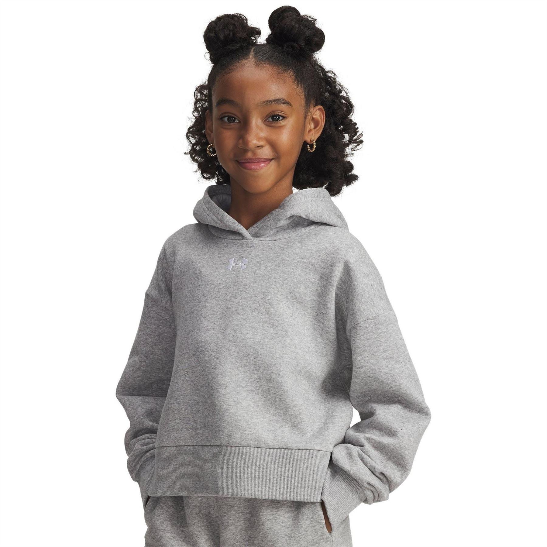 Under Armour Armour Ua Rival Fleece Crop Hoodie Hoody Girls