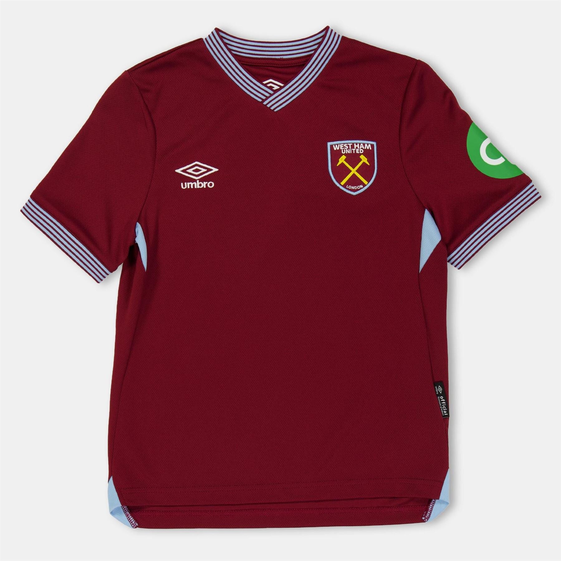 Umbro Ham United Home Shirt 2025 2026 Juniors