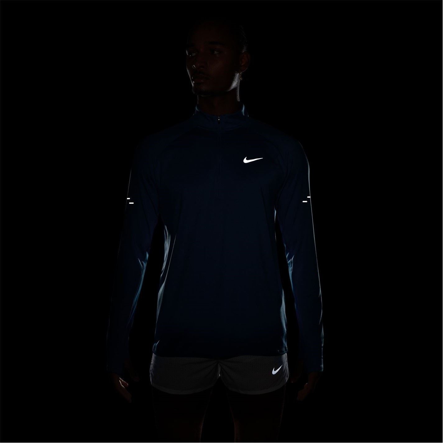 Nike Stride Zip Neck Regular Fit T-Shirt
