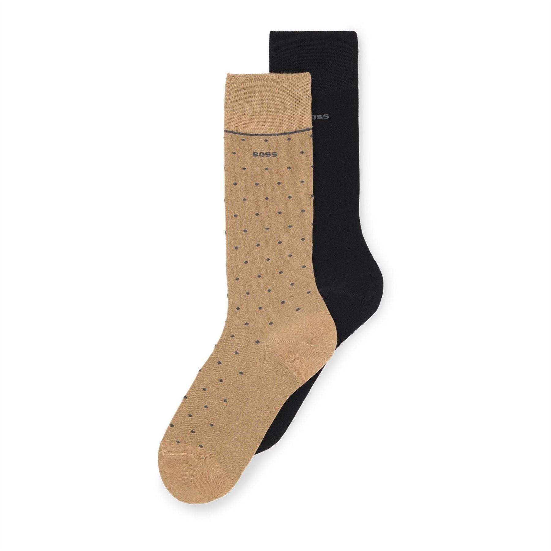 Boss 2 Pack Dots Bamboo Crew Socks