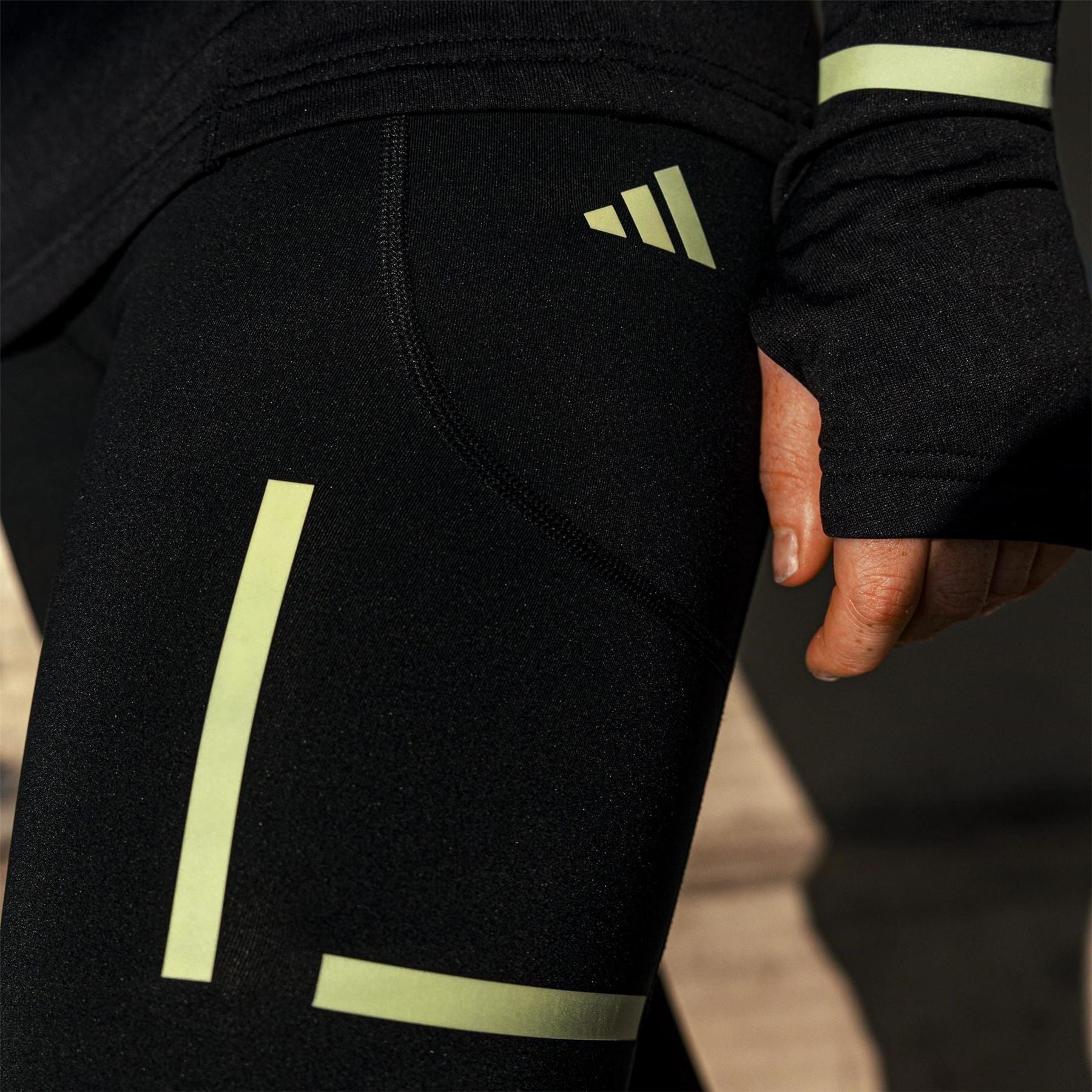 adidas Womens Impact Reflect At Night X City Full Length Leggings