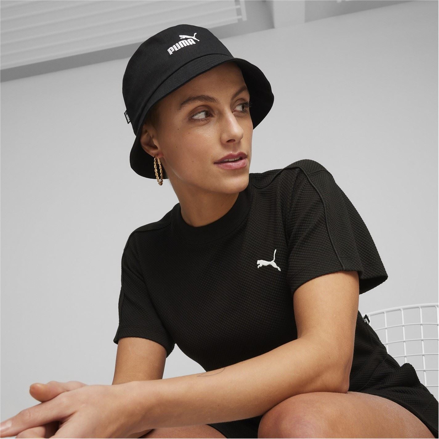 Puma Ess No 1 Logo Bucket Hat Unisex Adults