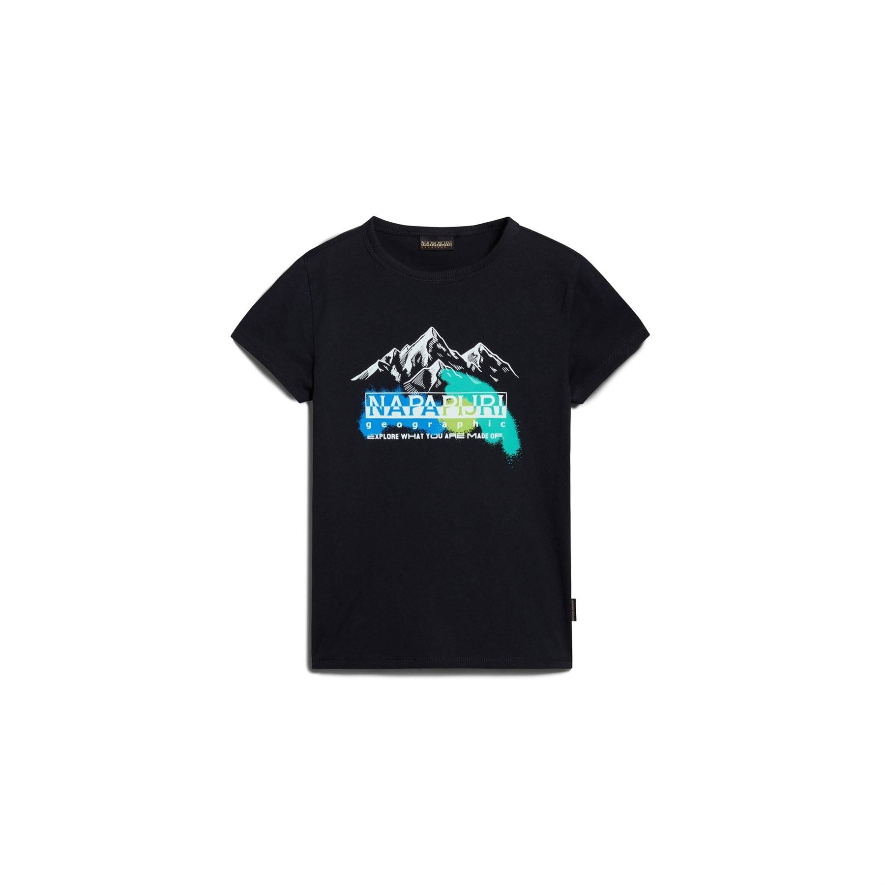 Napapijri Liard Geographic Print Crew Neck T-Shirt