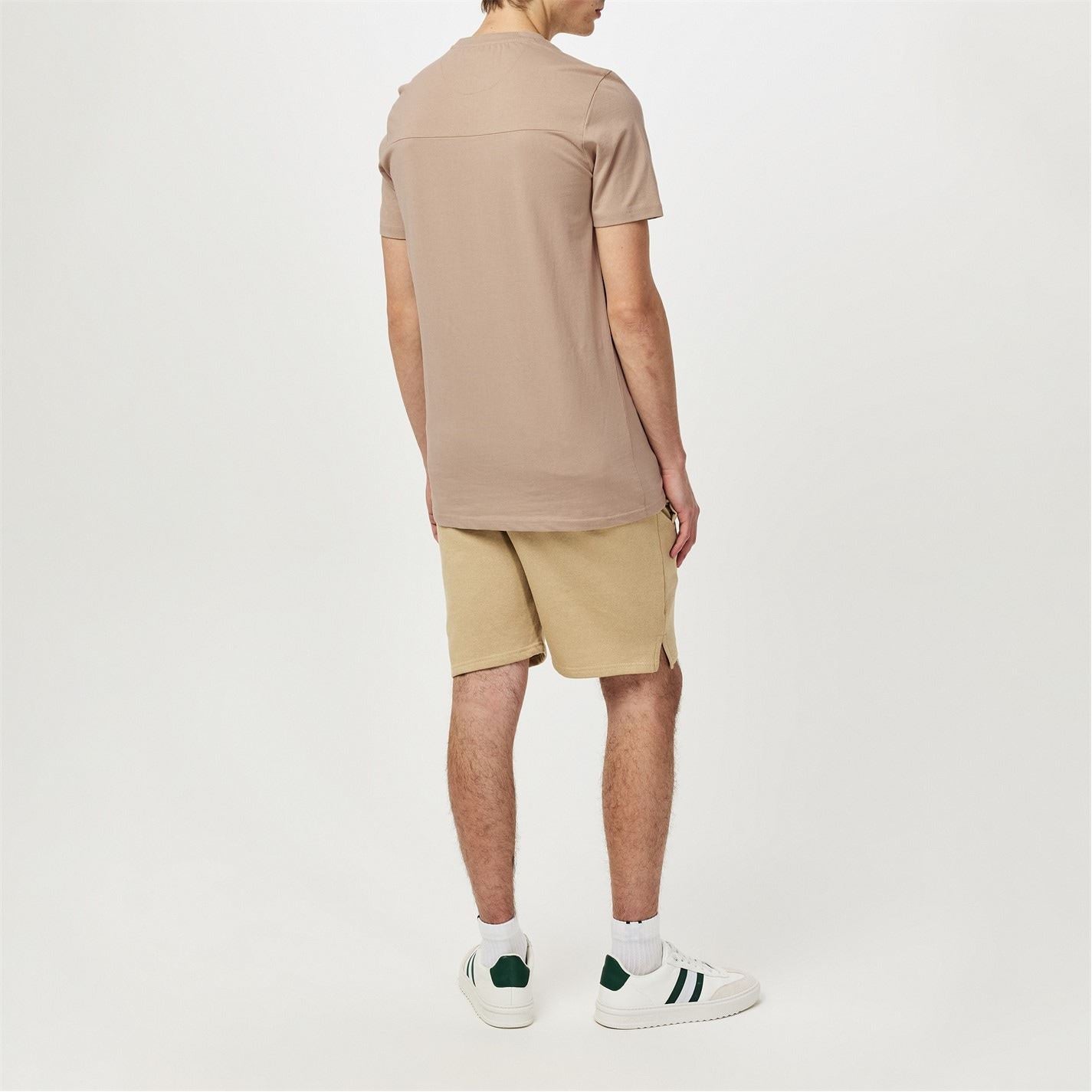 DFND London Lettering Crew Neck Short Sleeve T-Shirt and Short Set