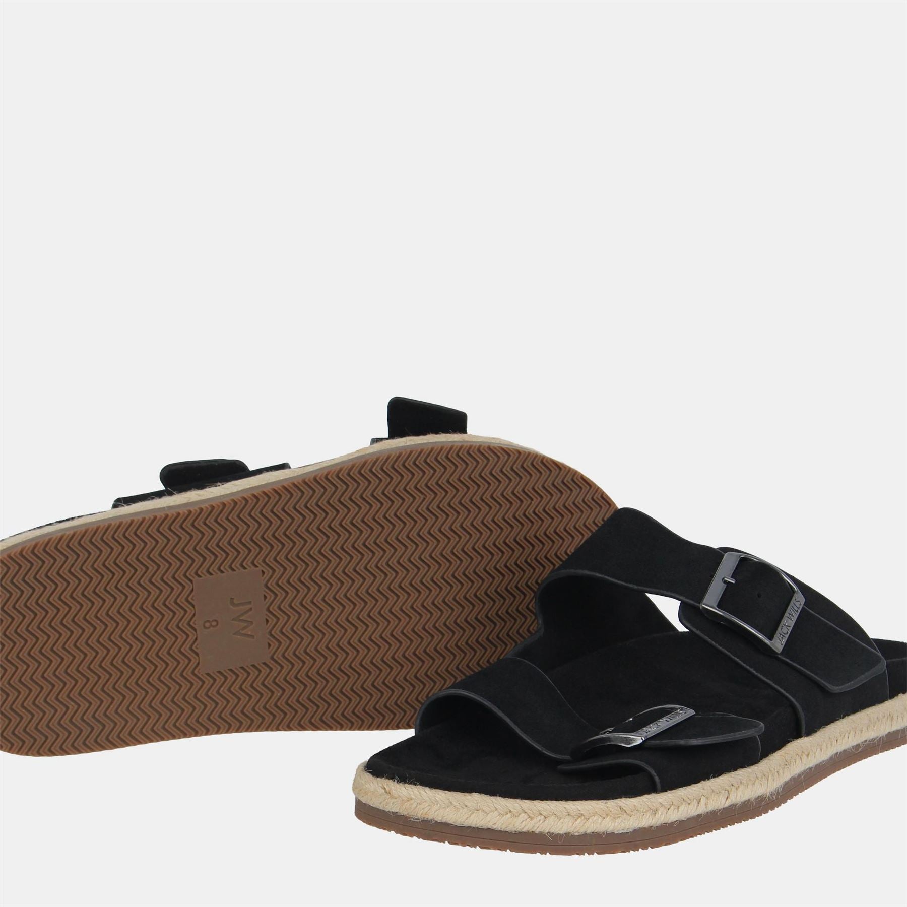 Jack Wills Leather Slip On Flat Sandals