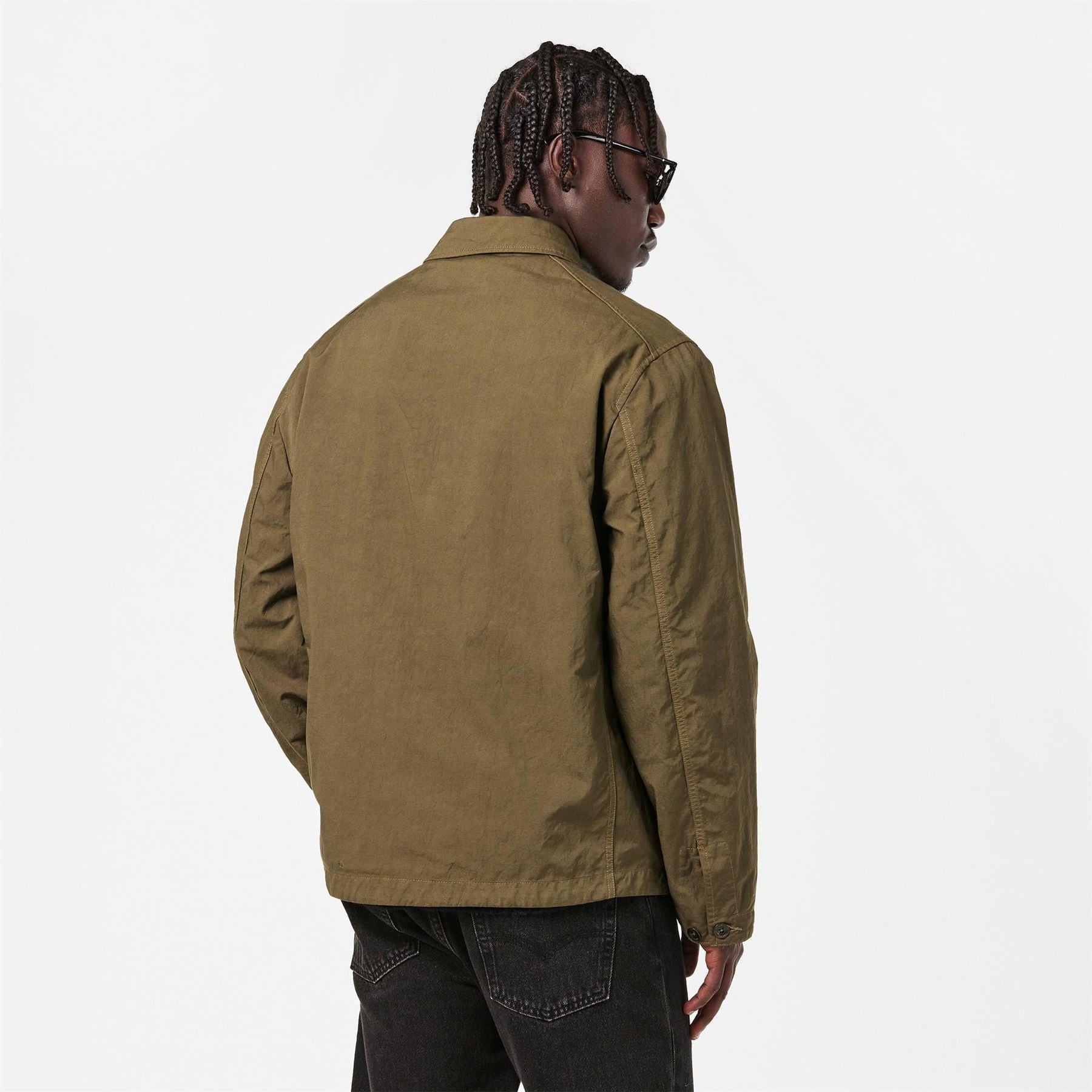 CP Company Solid Patterned Drawstring Four Pocket Field Jacket