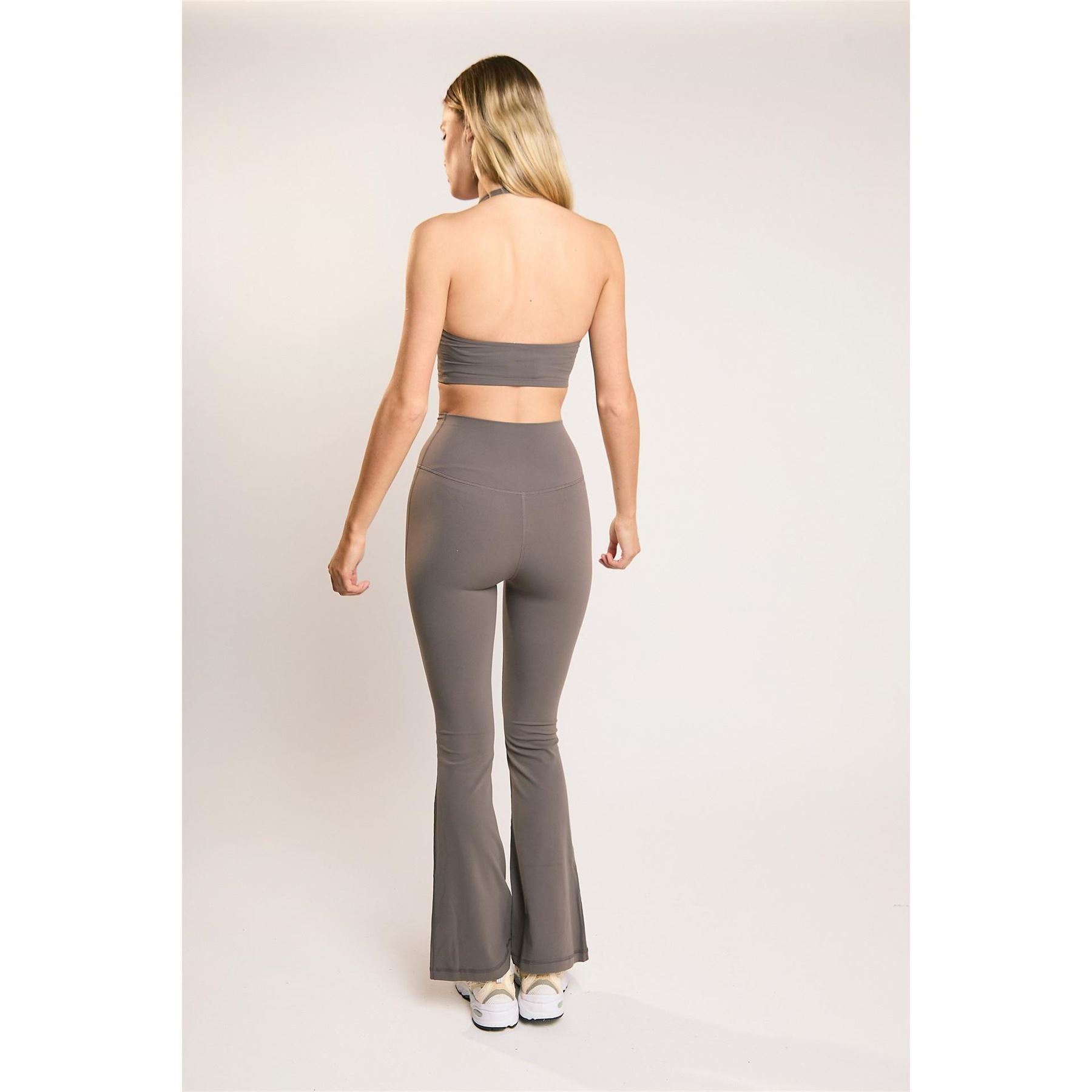 Agon Khaki Flare Leggings