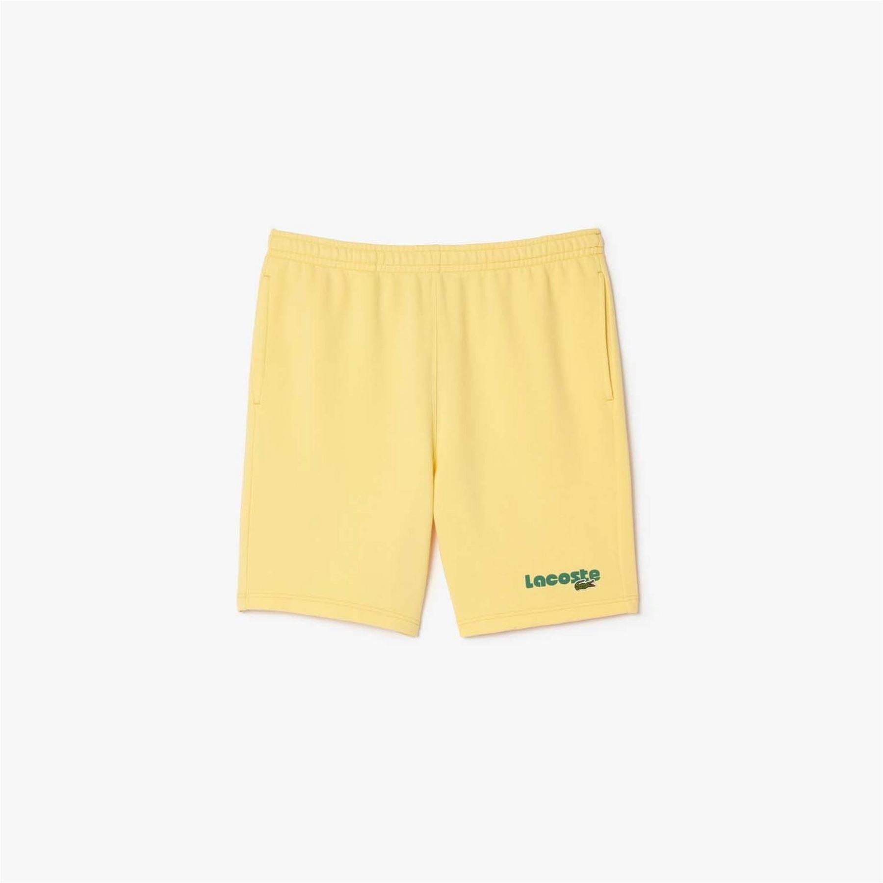 Lacoste Effect Printed Fleece Shorts