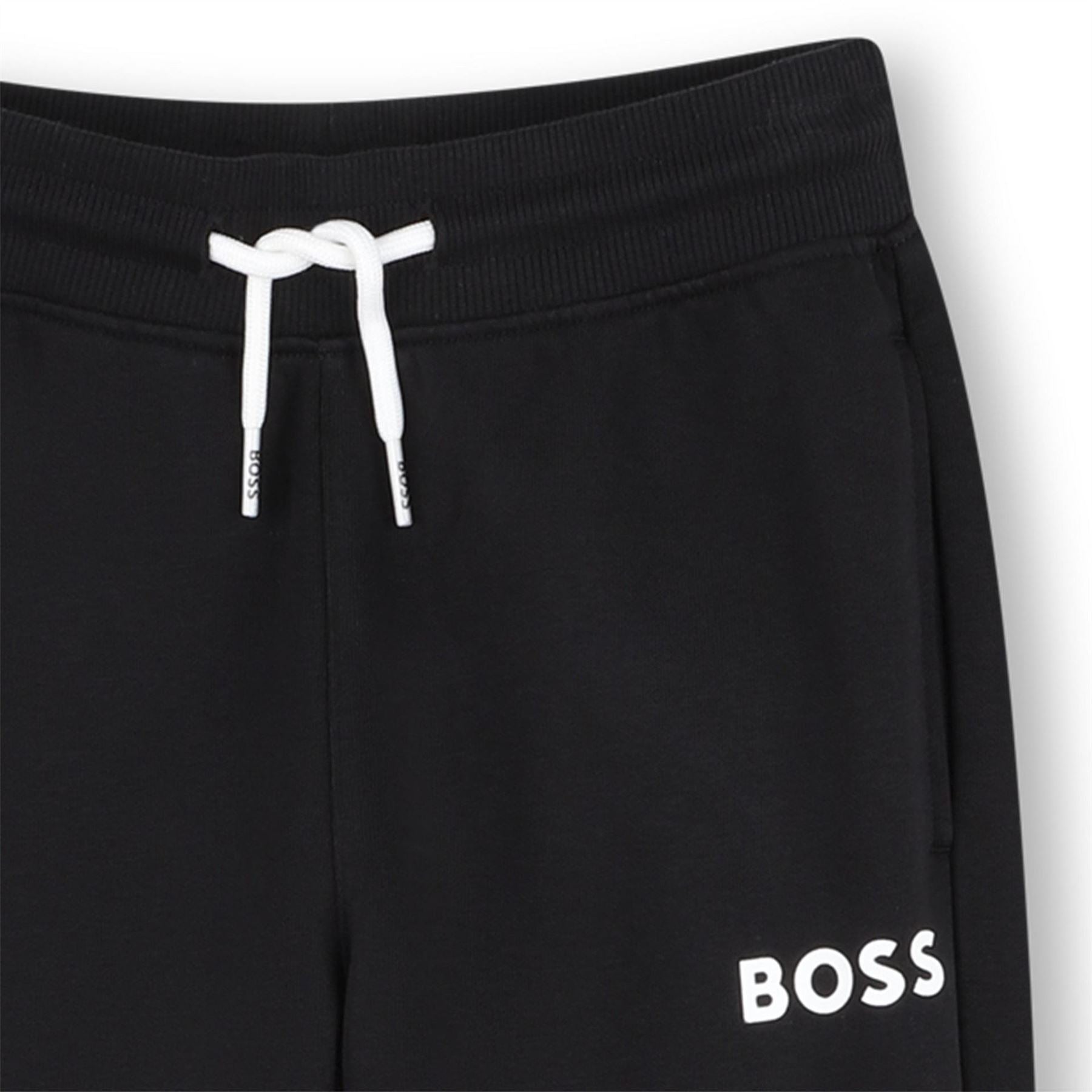 Boss Wordmark Solid Patterned Slim Joggers