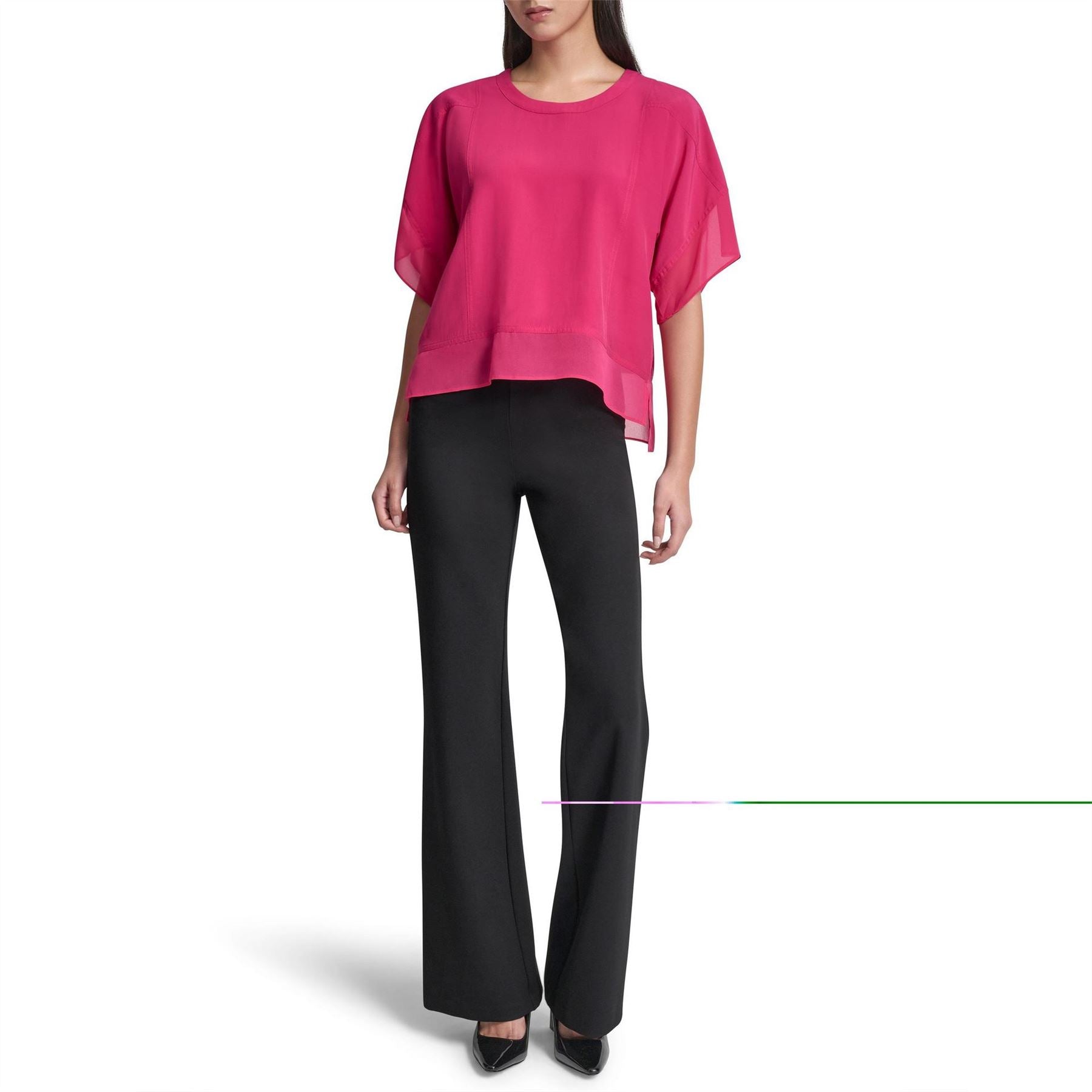 DKNY Short Sleeve Blouse