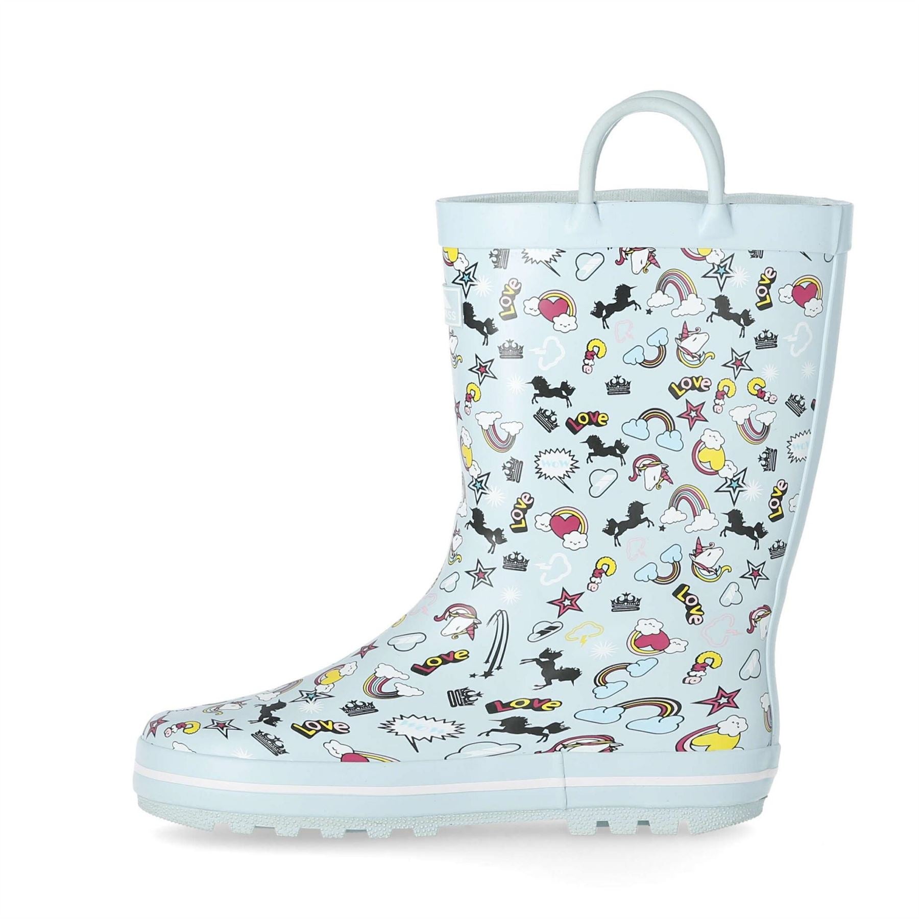 Trespass Starryton Heart Graphic Wellington Boots