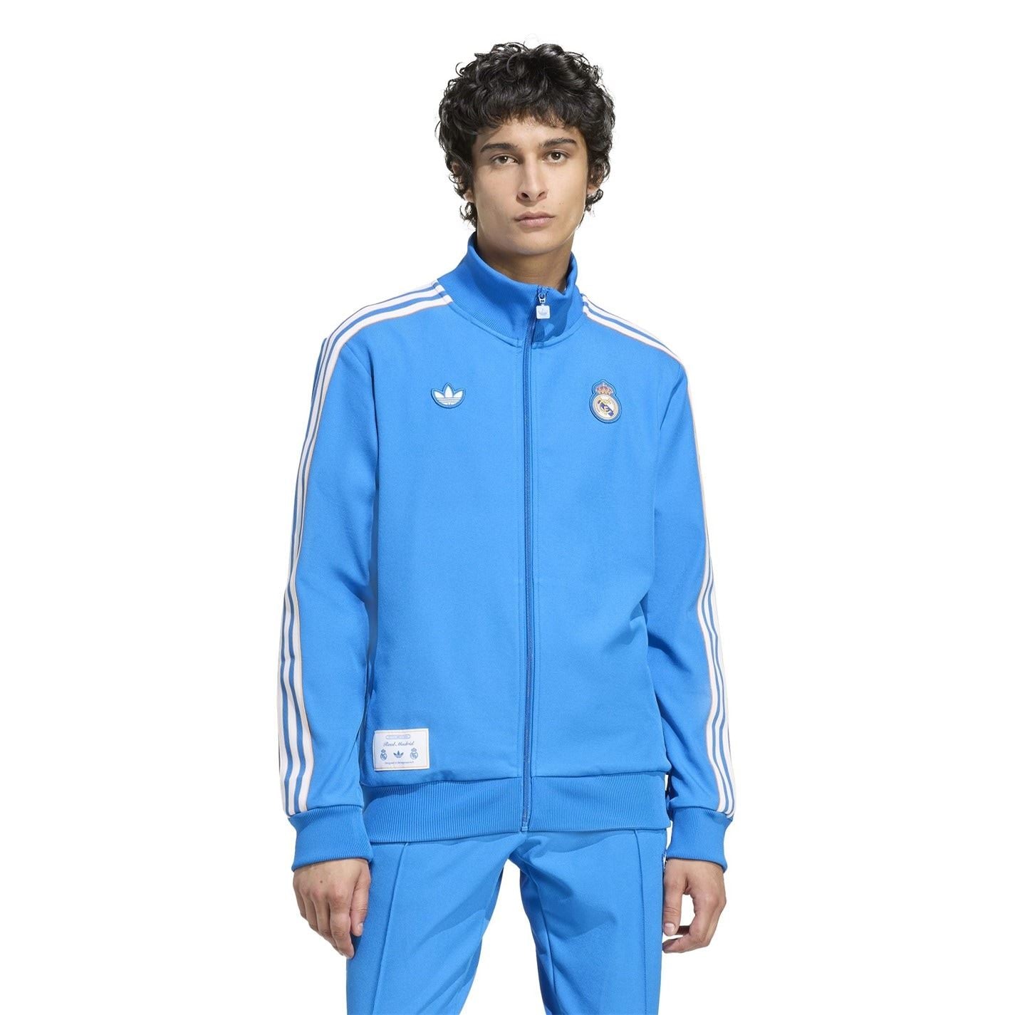 adidas Mens Real Madrid Tracksuit Top