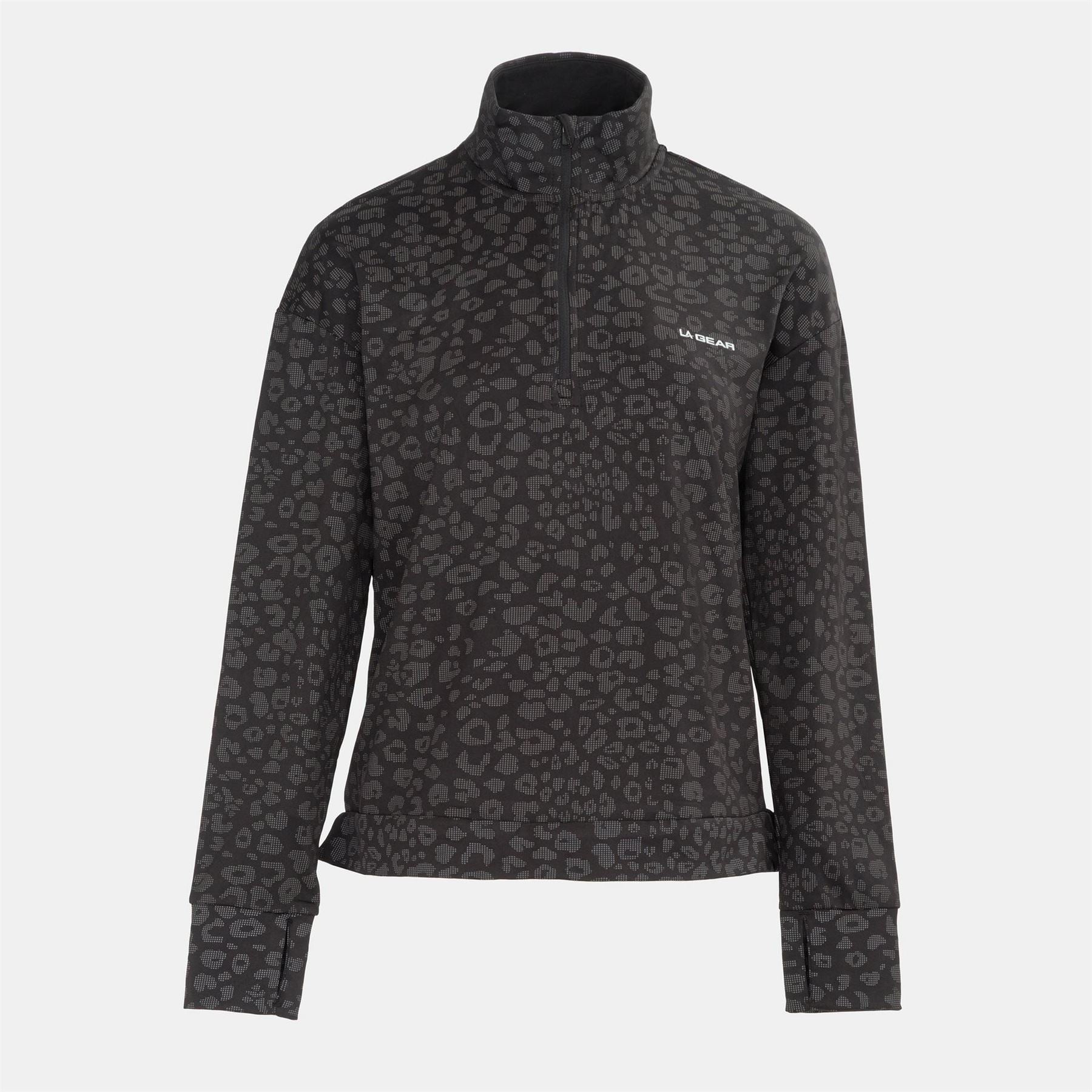 LA Gear Womens Half Zip Sweatshirt