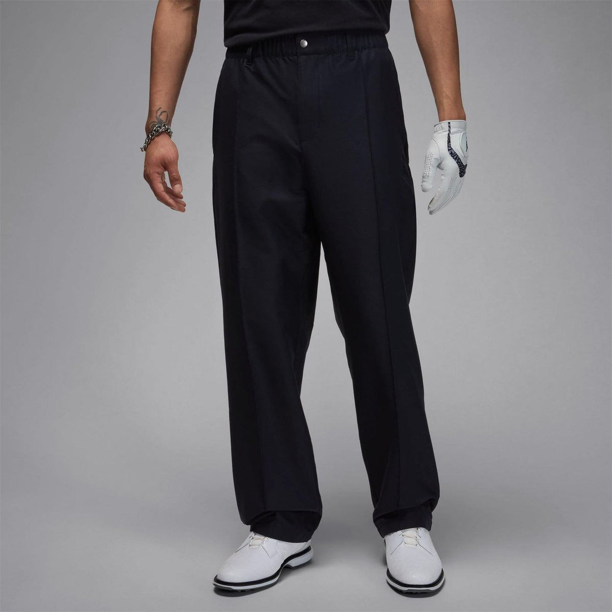 Air Jordan Mid Rise Solid Patterned Wide Leg Five Pocket Pants