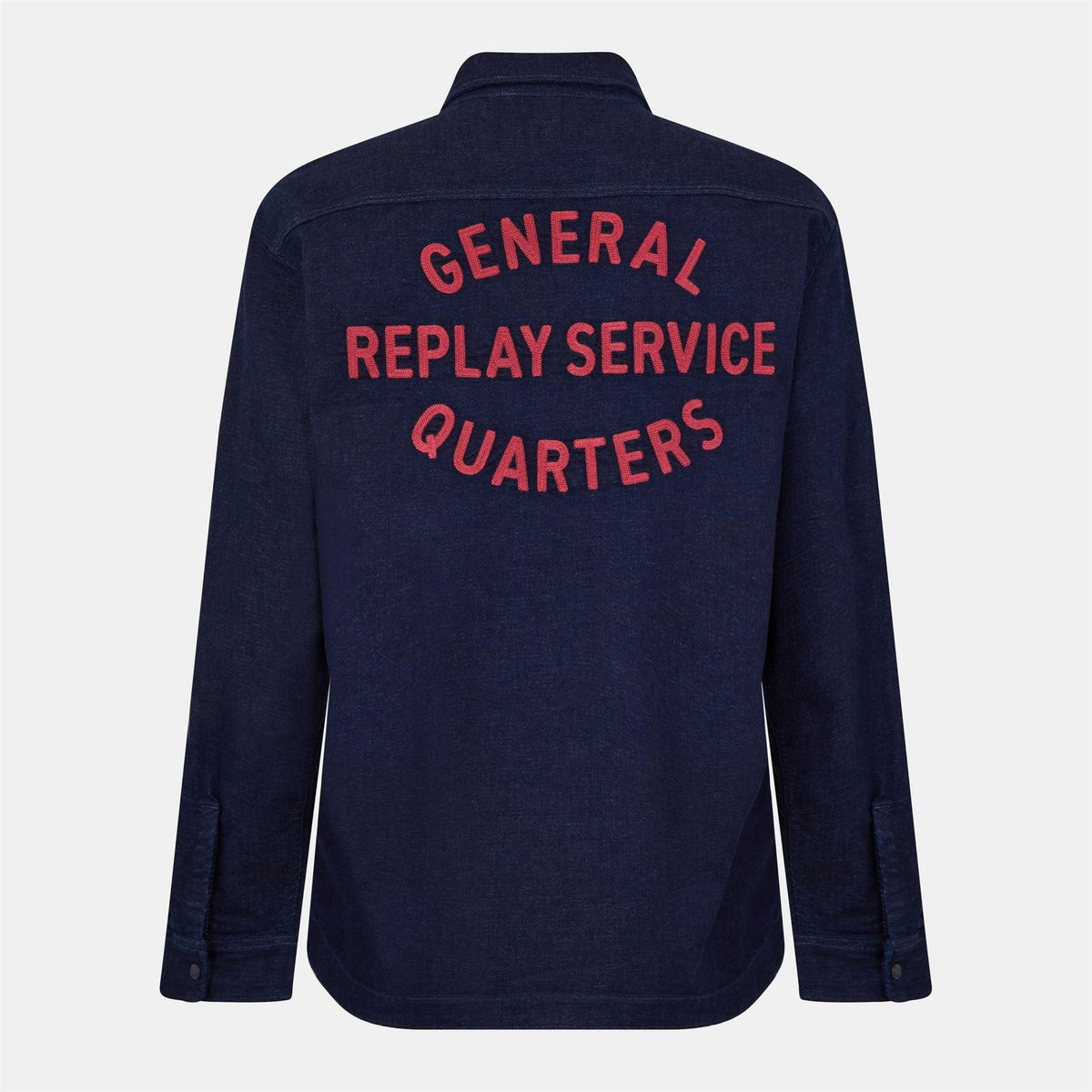Replay Embroidered Lettering Overshirt