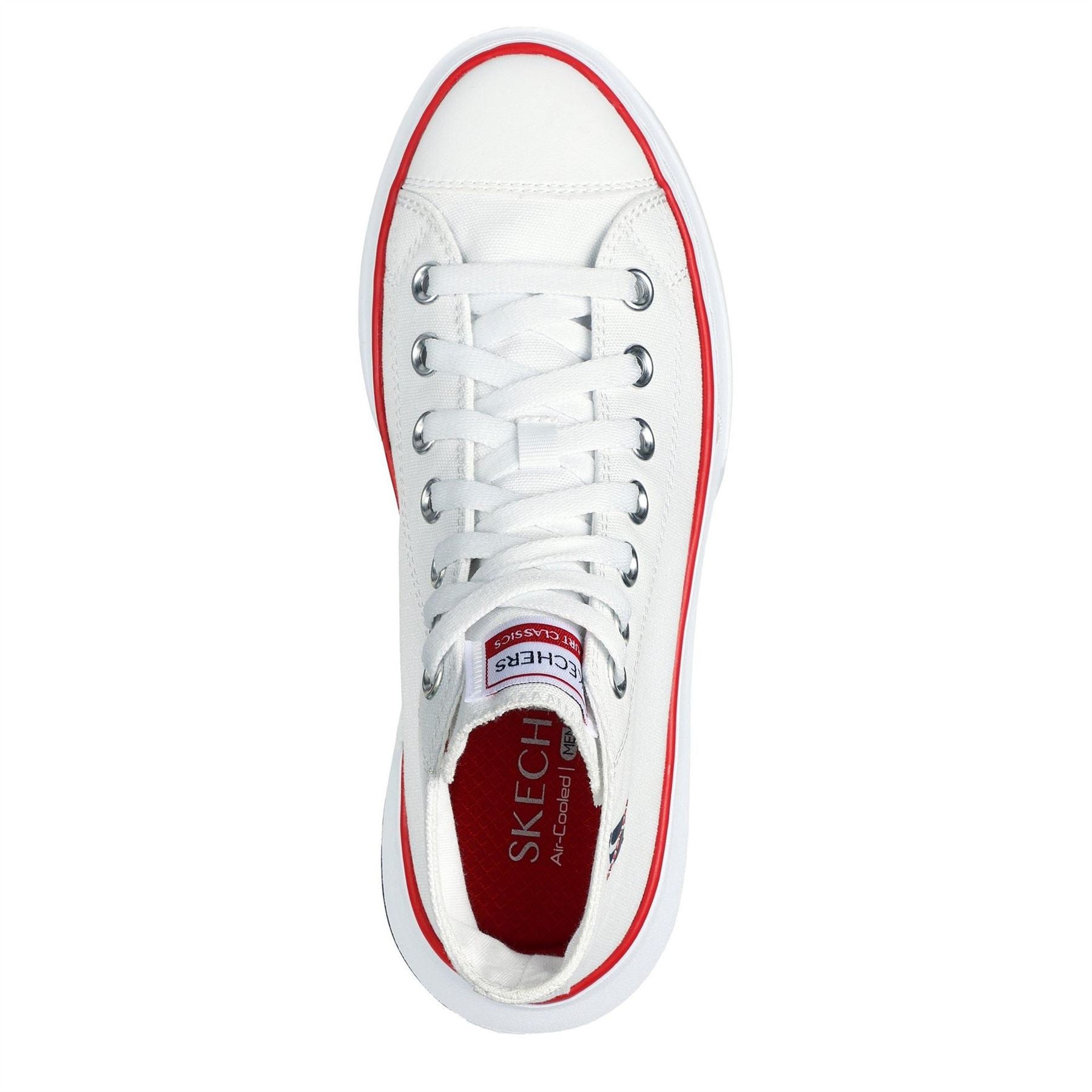 Skechers Womens Mid Top Lace Up W Air Cooled Low Top Trainers