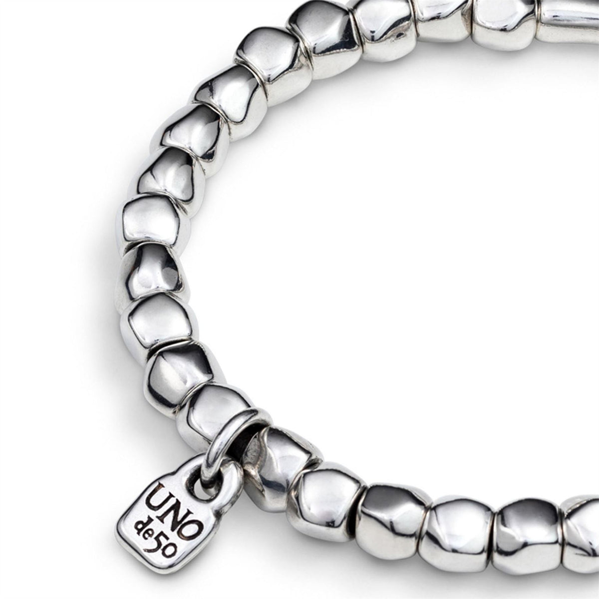 UNOde50 Sterling Silver Plated Stretch Bracelet