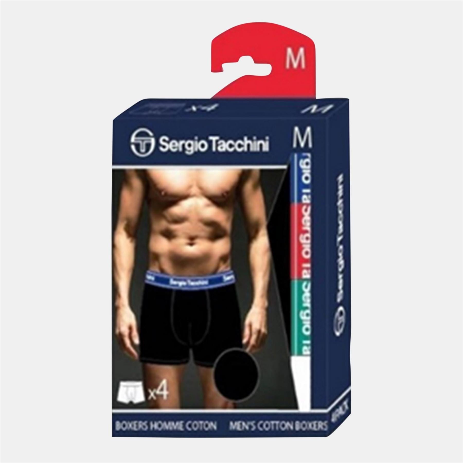Sergio Tacchini 4 Pack Plain Design Boxer Brief